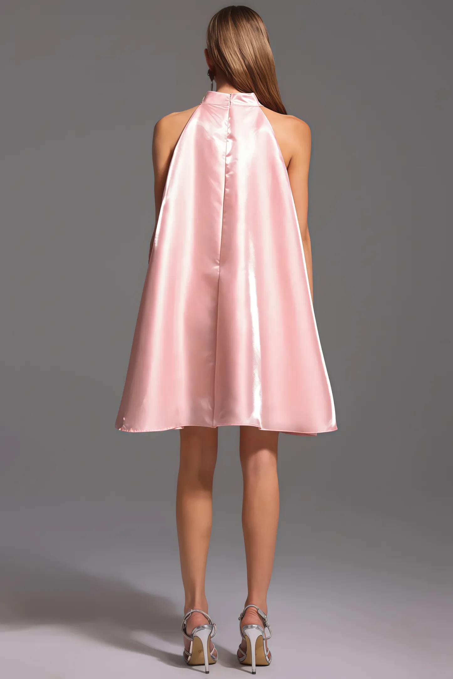 Xandea Halter Flowers Diamond Mini Dress