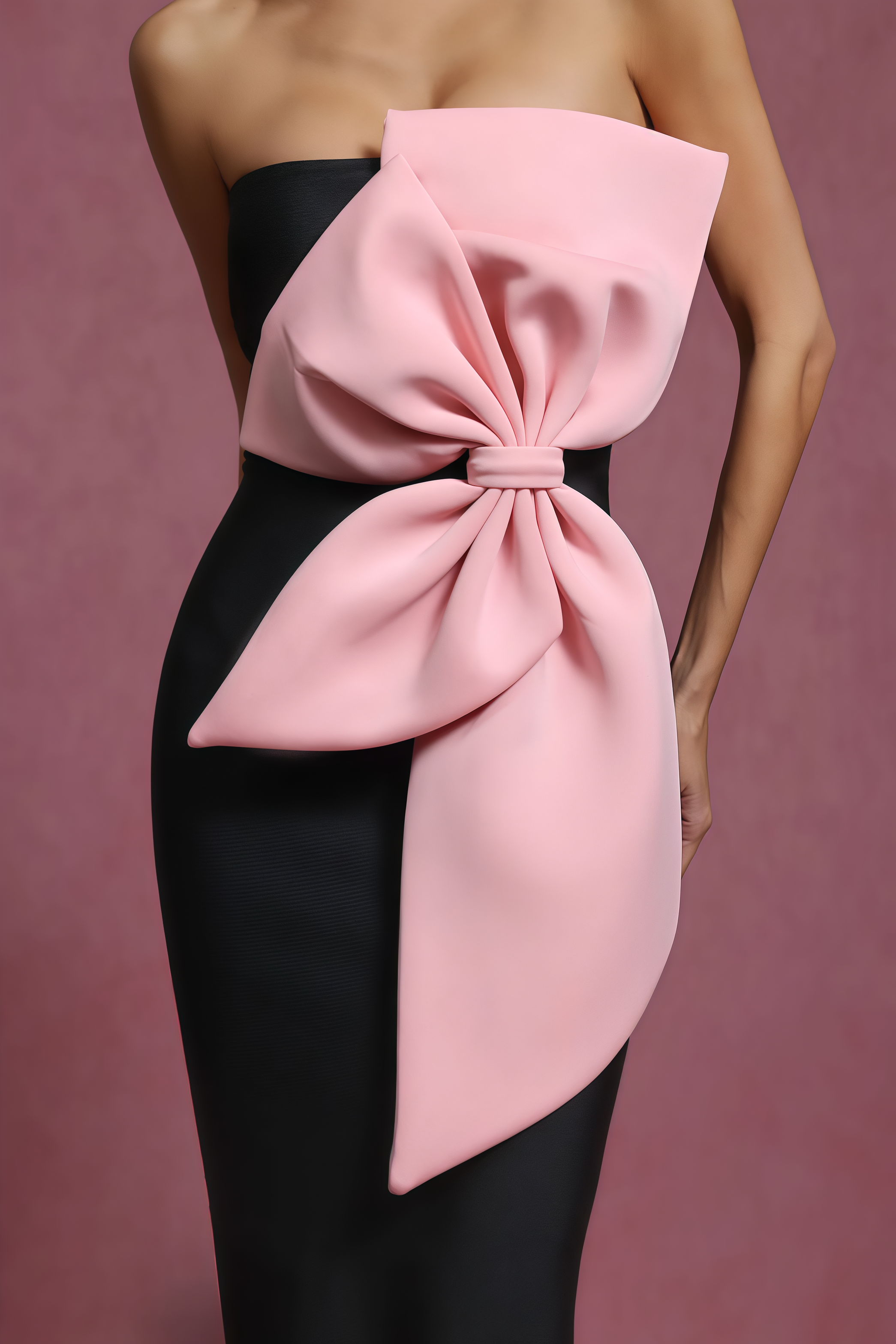 Juan Sleeveless Bow Bandage Mini Dress