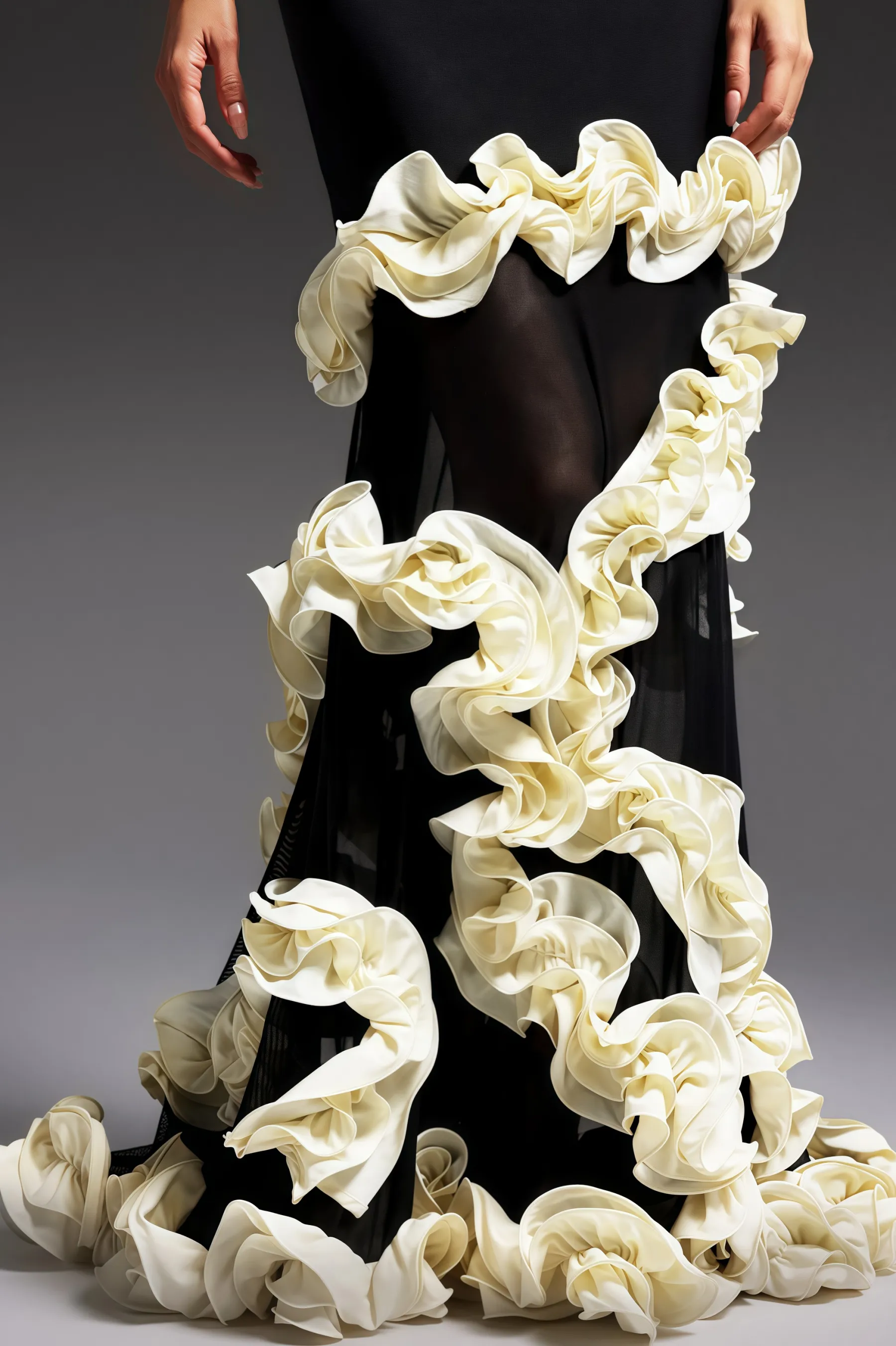 Liora Halter Ruffle Maxi Dress