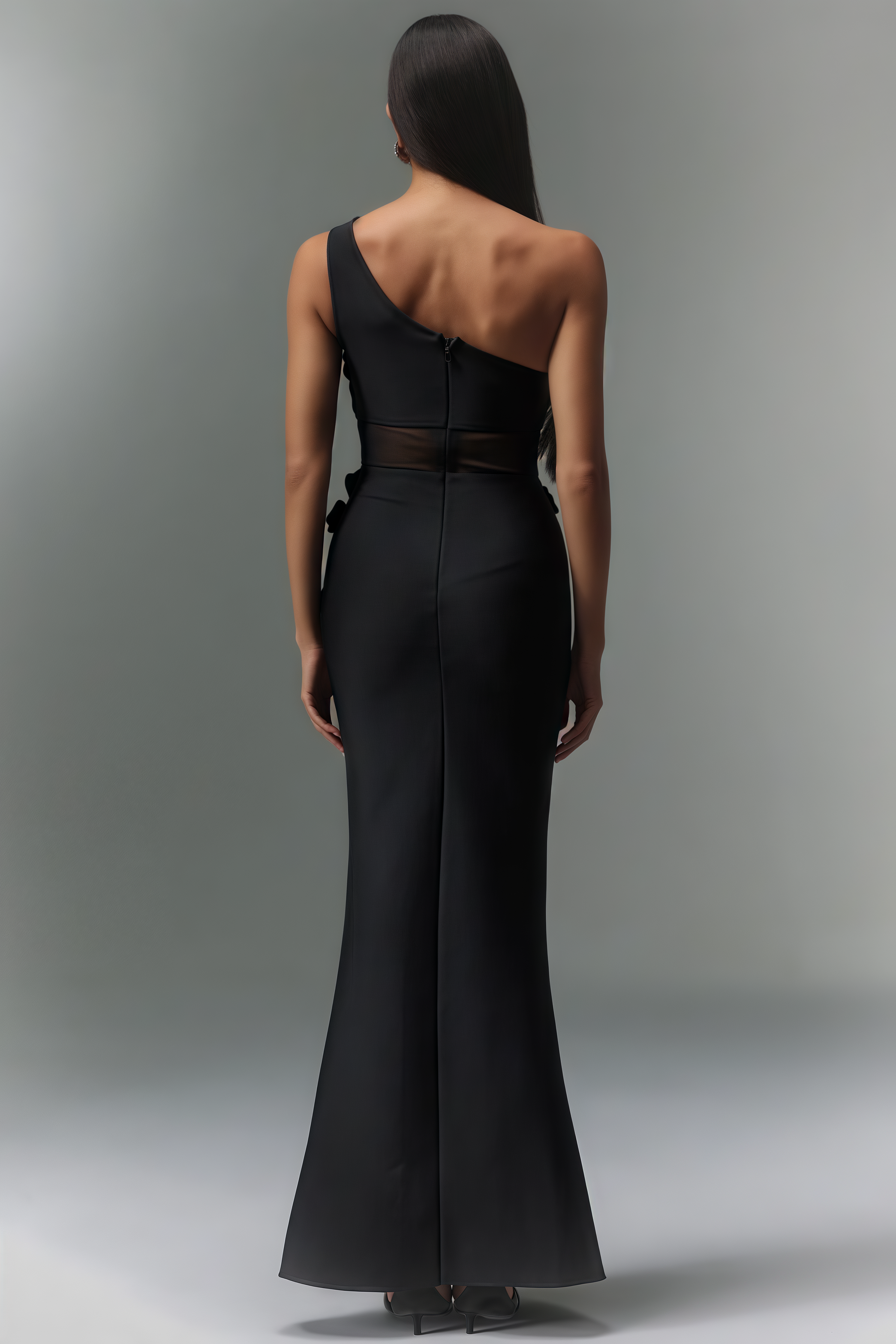 Revits Diamond Flowers Bandage Maxi Dress