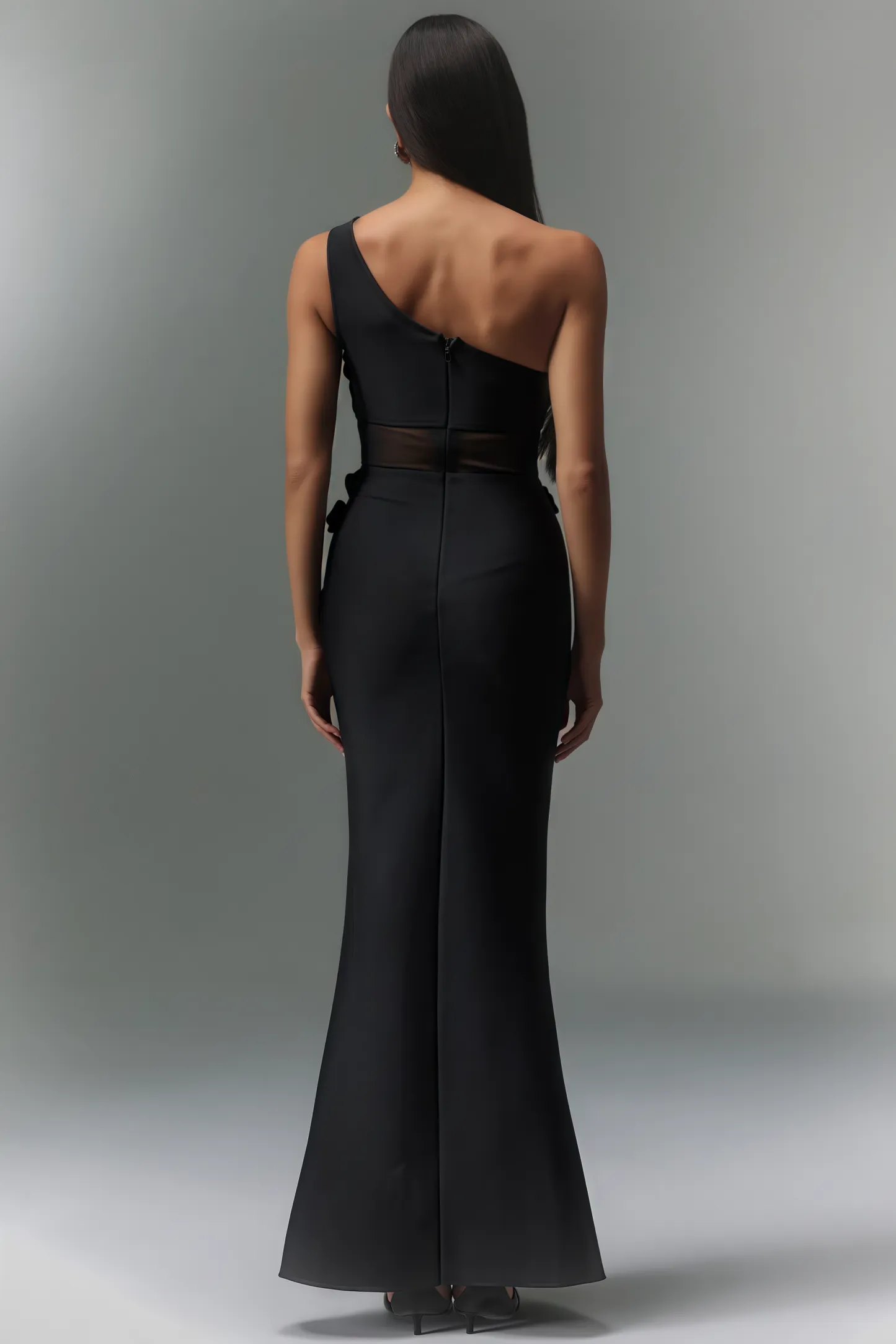 Revits Diamond Flowers Bandage Maxi Dress
