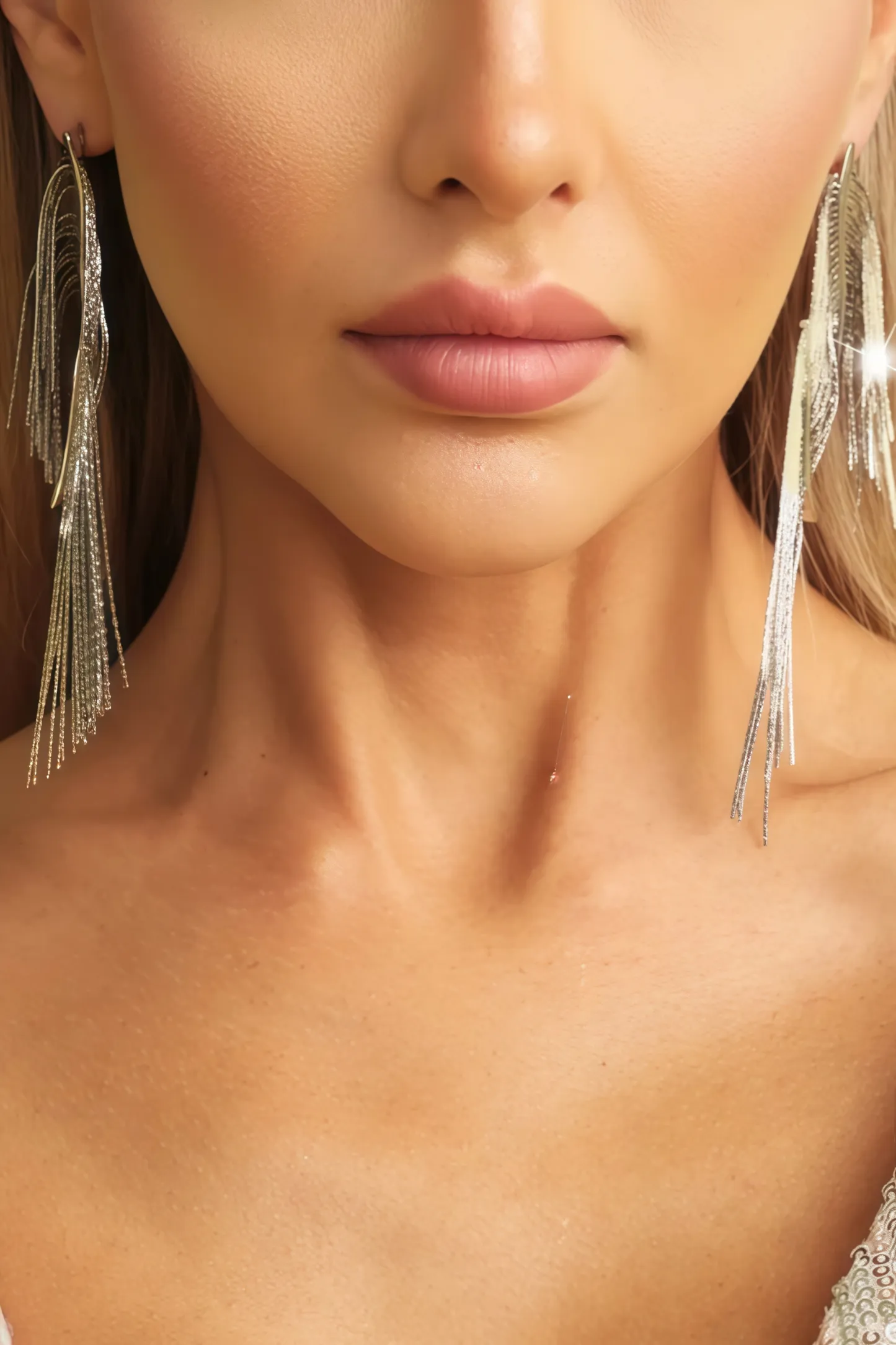 Kairod Tassels Wave Earrings