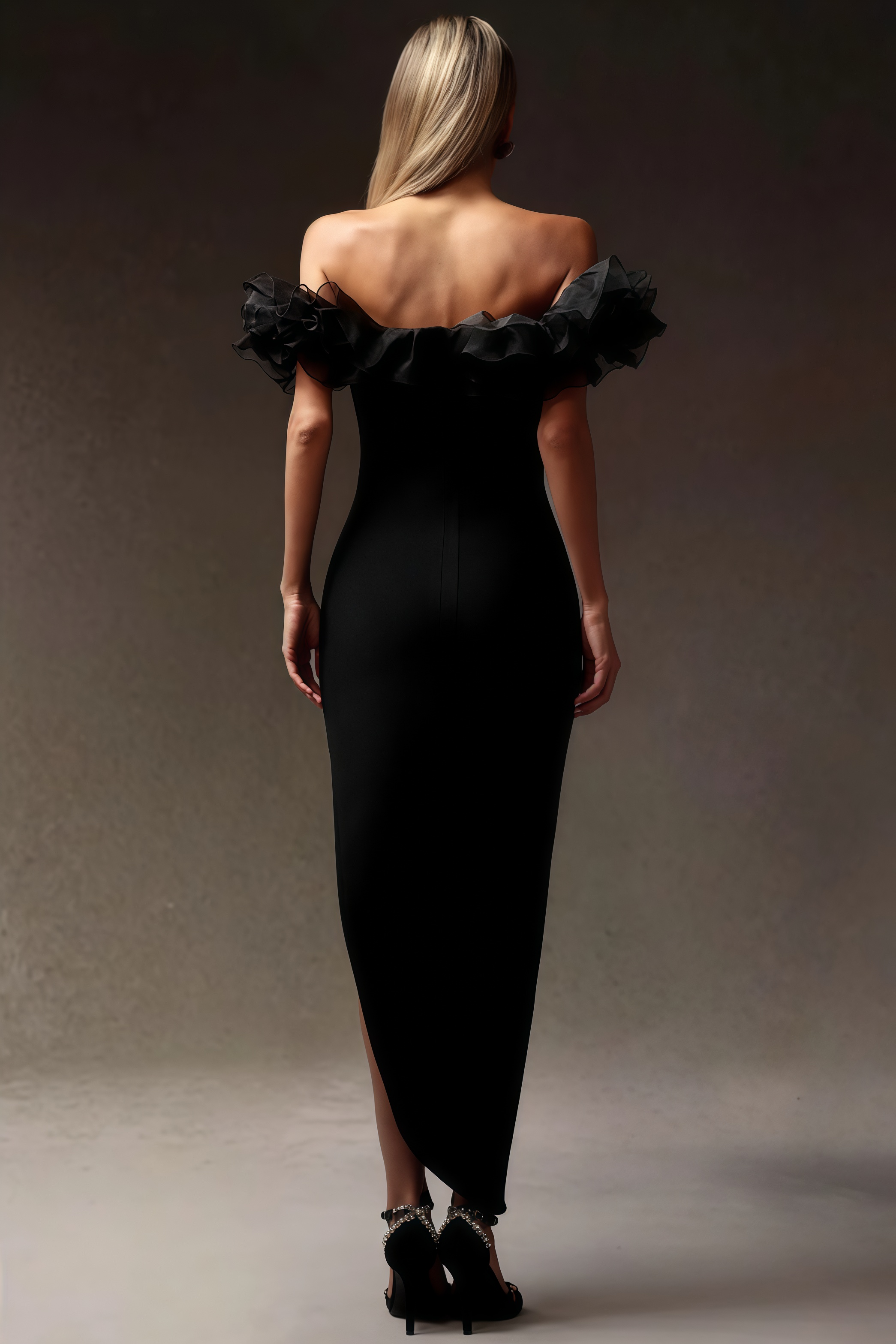 Selahx One shoulder Bandage Midi Dress
