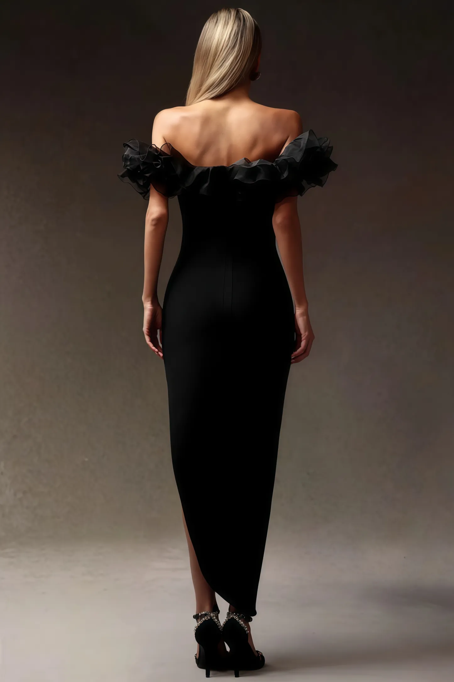 Selahx One shoulder Bandage Midi Dress
