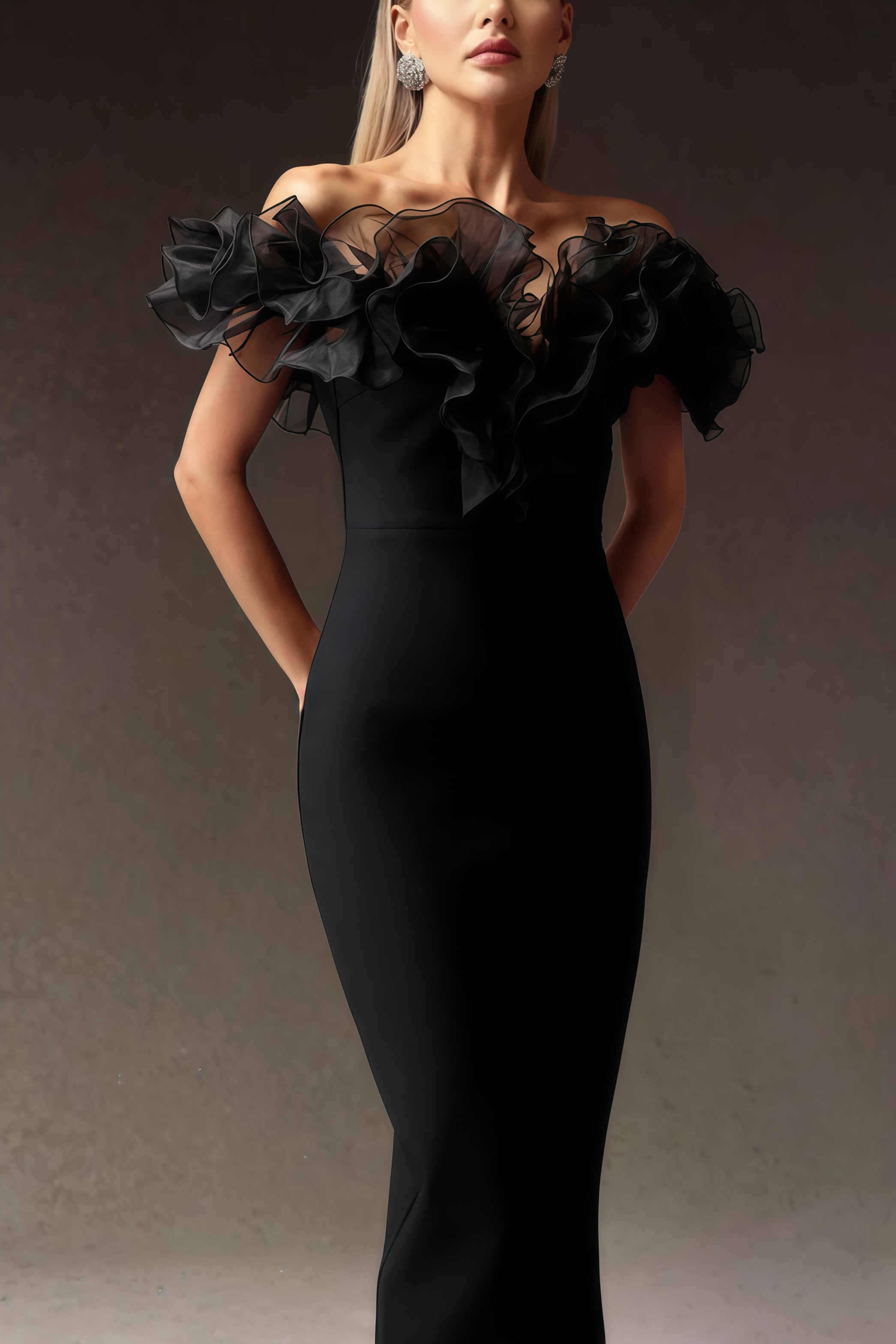 Selahx One shoulder Bandage Midi Dress
