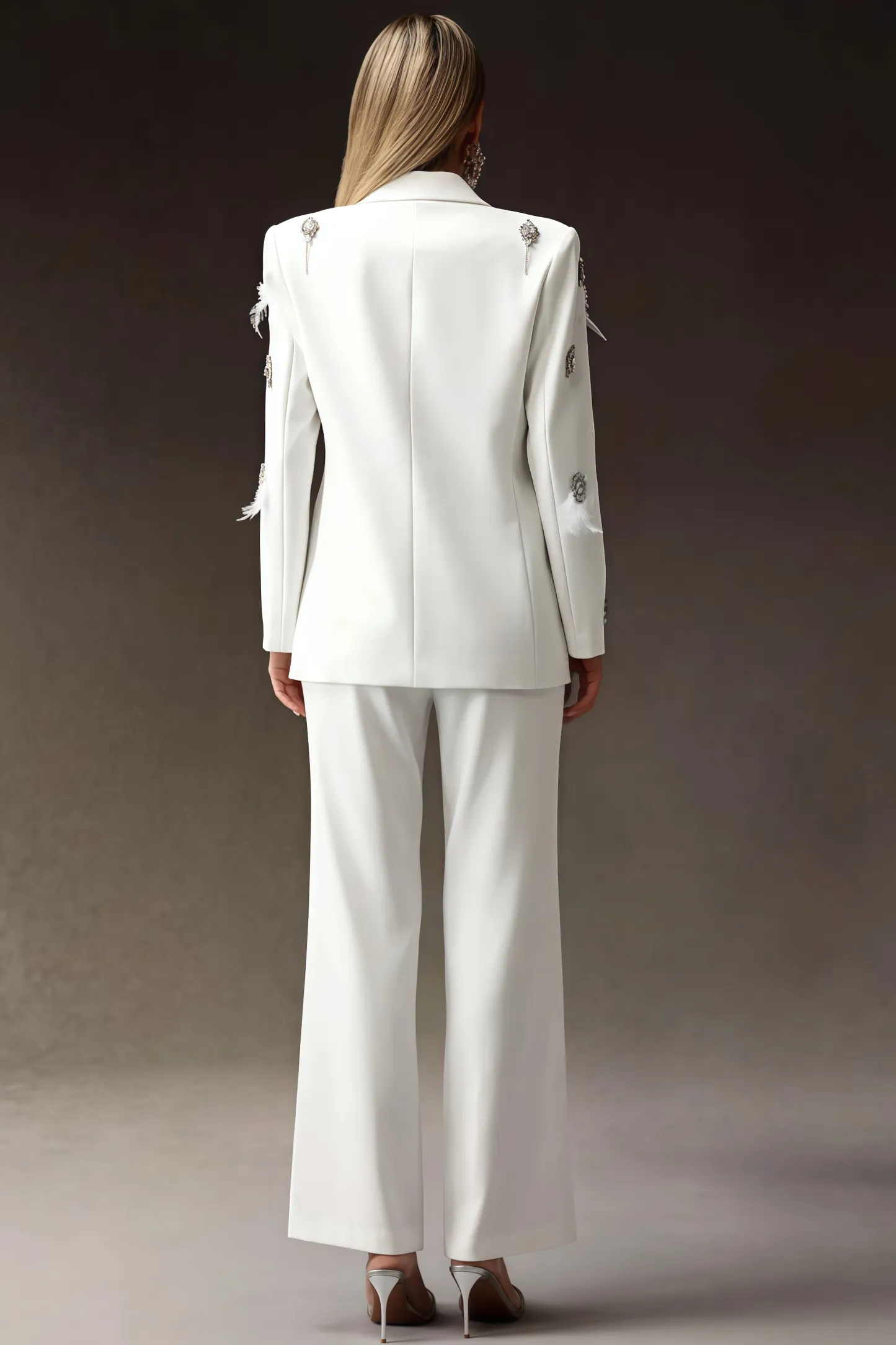 Enrild Diamond Feather Suit Set
