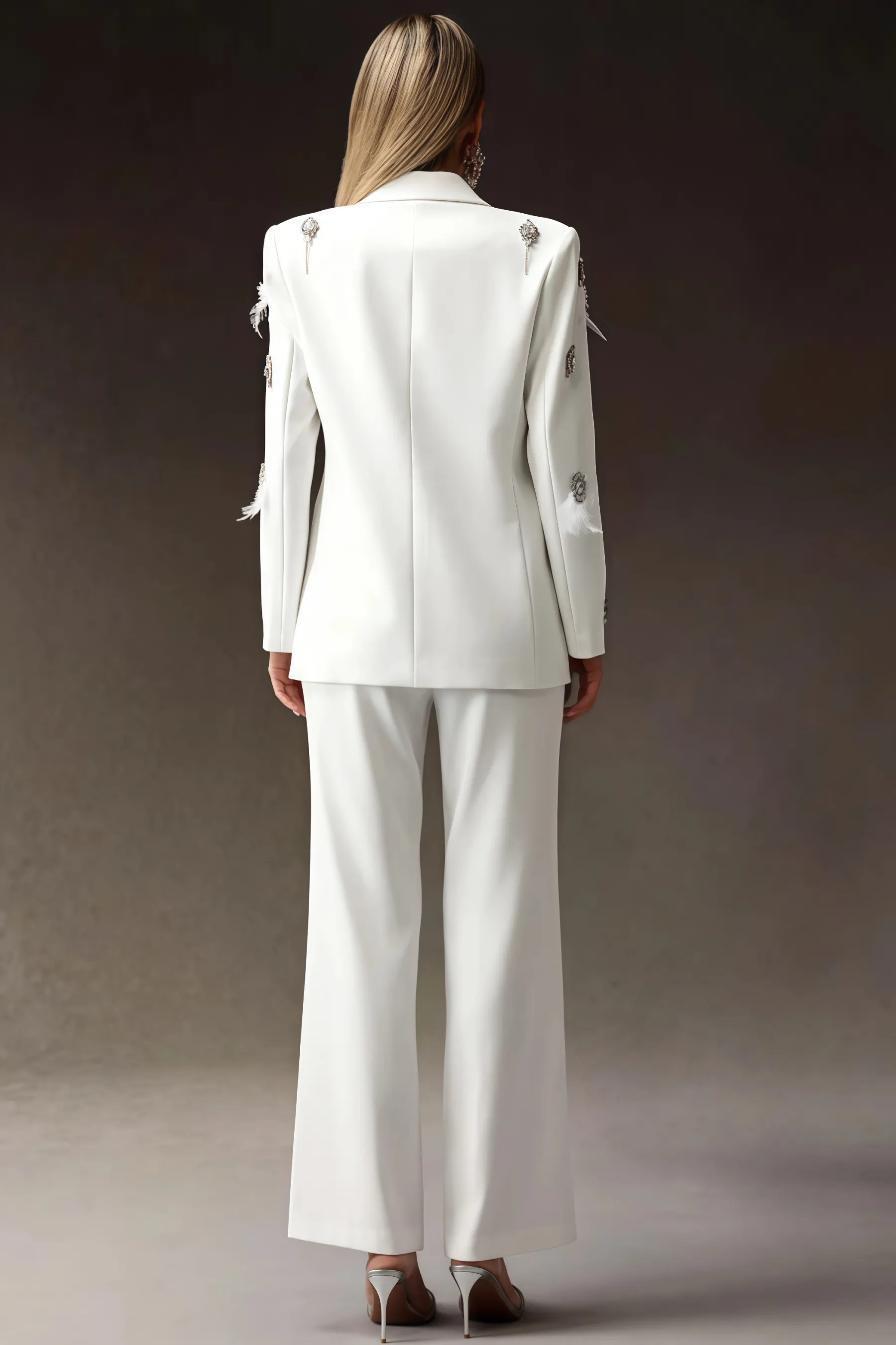 Enrild Diamond Feather Suit Set
