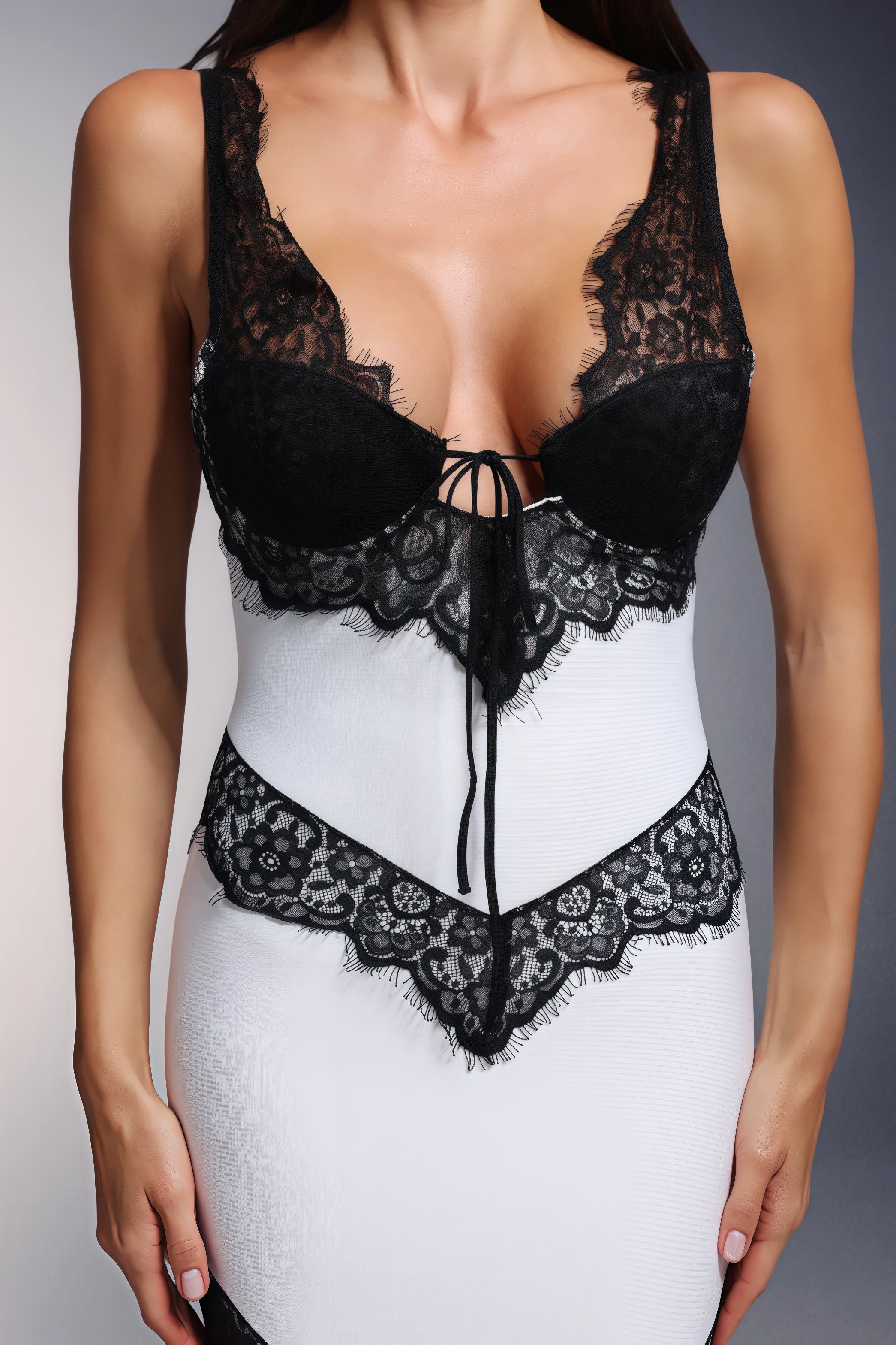 Naom Sleeveless Black Lace Maxi Dress