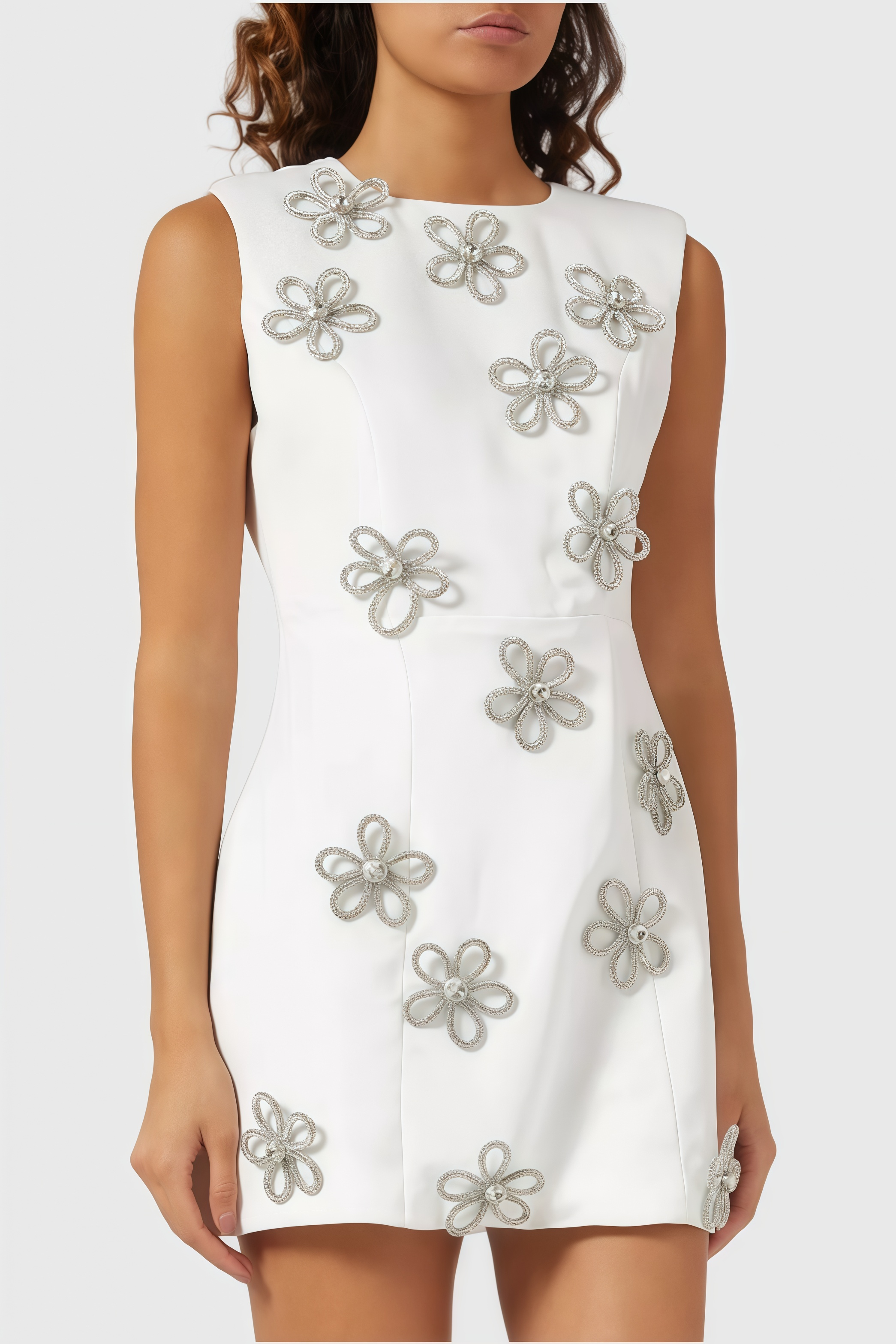 Belinda White Diamonds Mini Dress