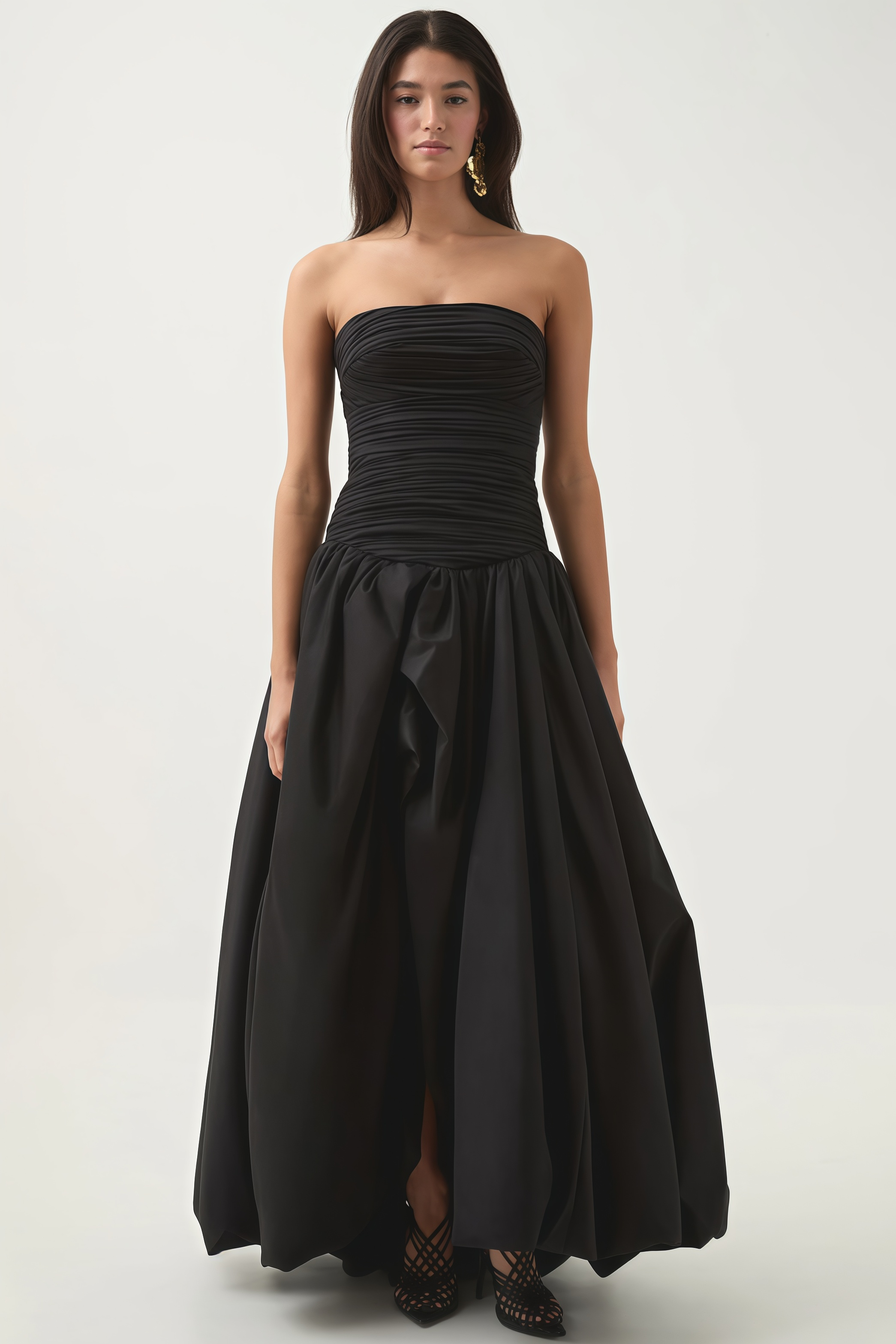 Elina Bubble Hem Maxi Dress