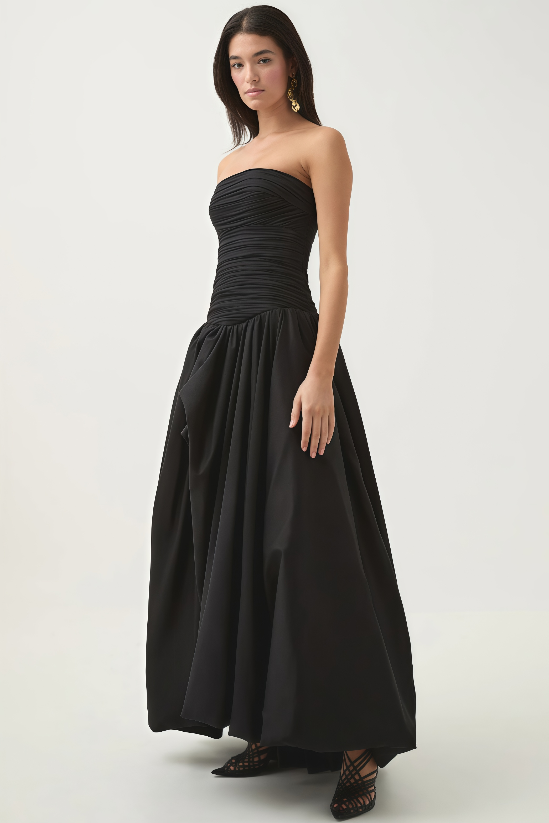 Elina Bubble Hem Maxi Dress