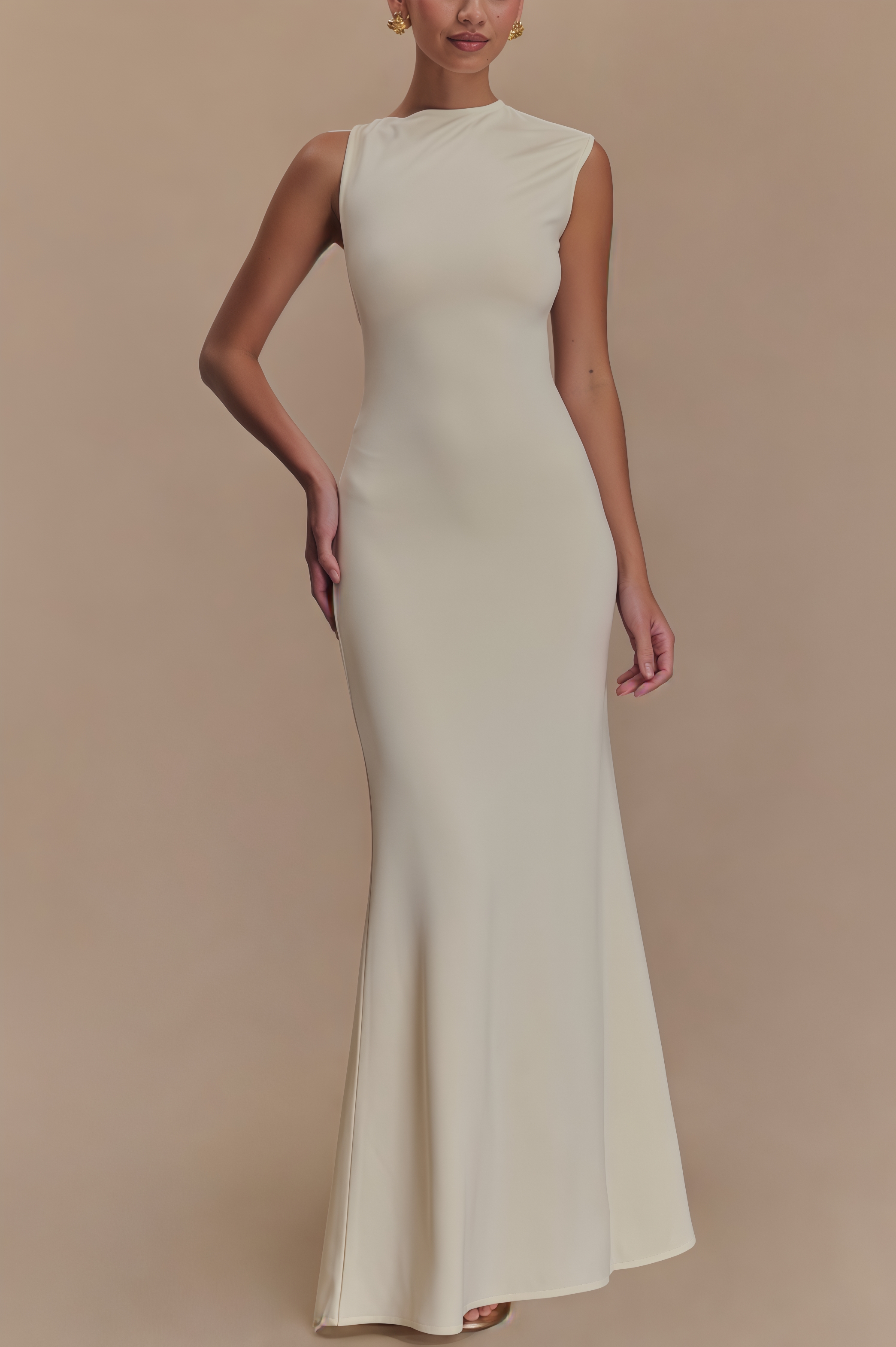 Keithas Jersey Cut Out Maxi Dress