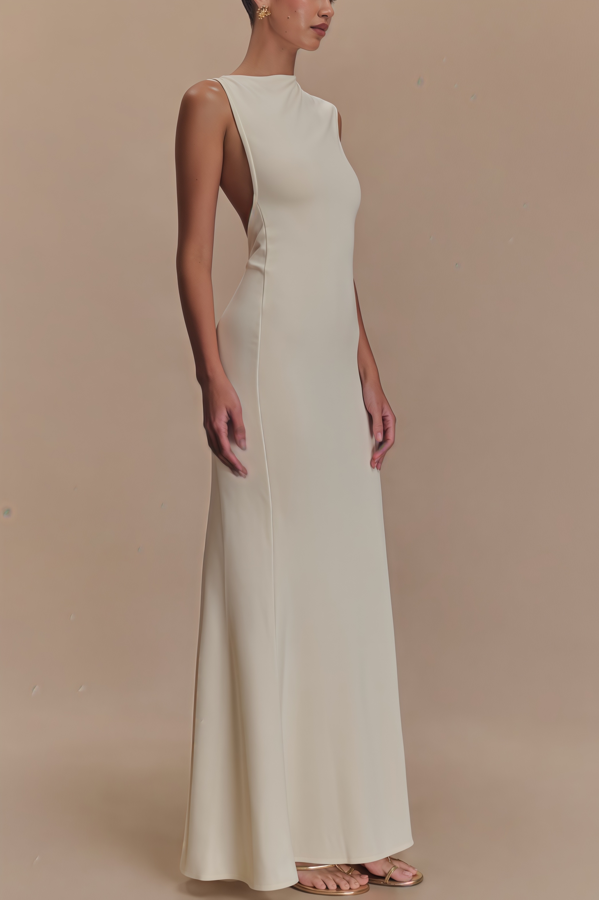 Keithas Jersey Cut Out Maxi Dress