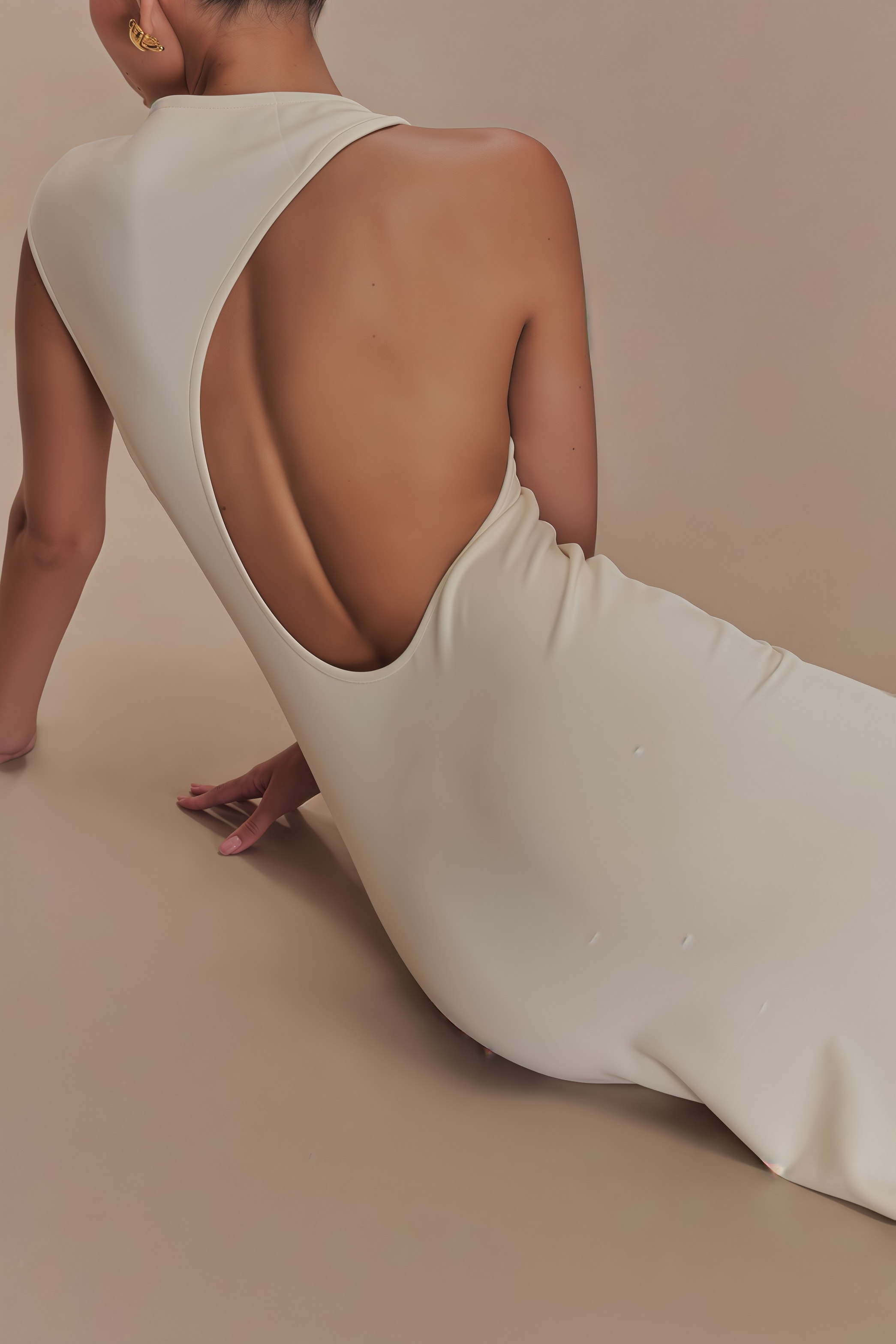 Keithas Jersey Cut Out Maxi Dress