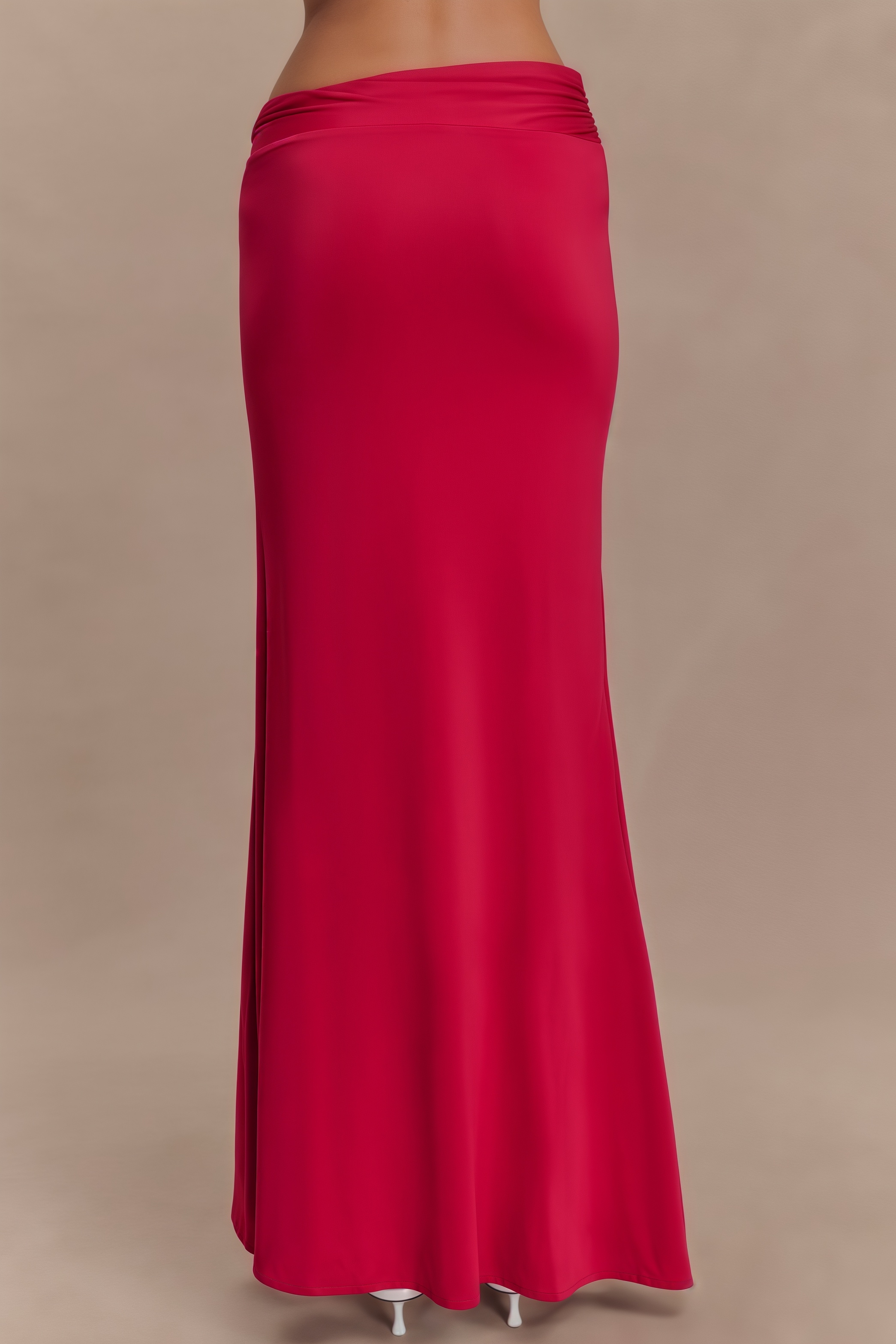 Aurod Slanted Collar 3D Flower Maxi Dress Set