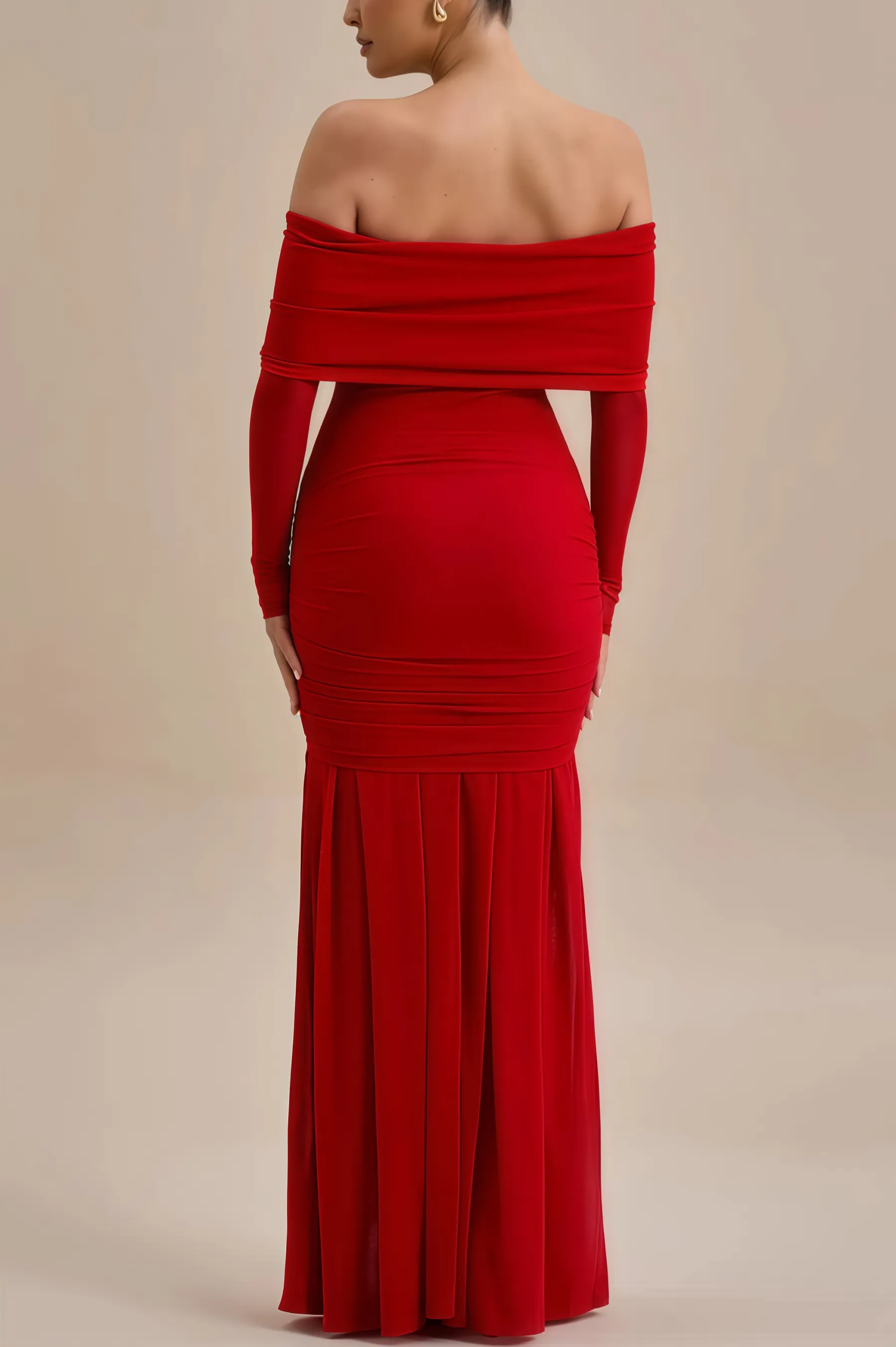 Mylesa Red 3D Floral Maxi Dress
