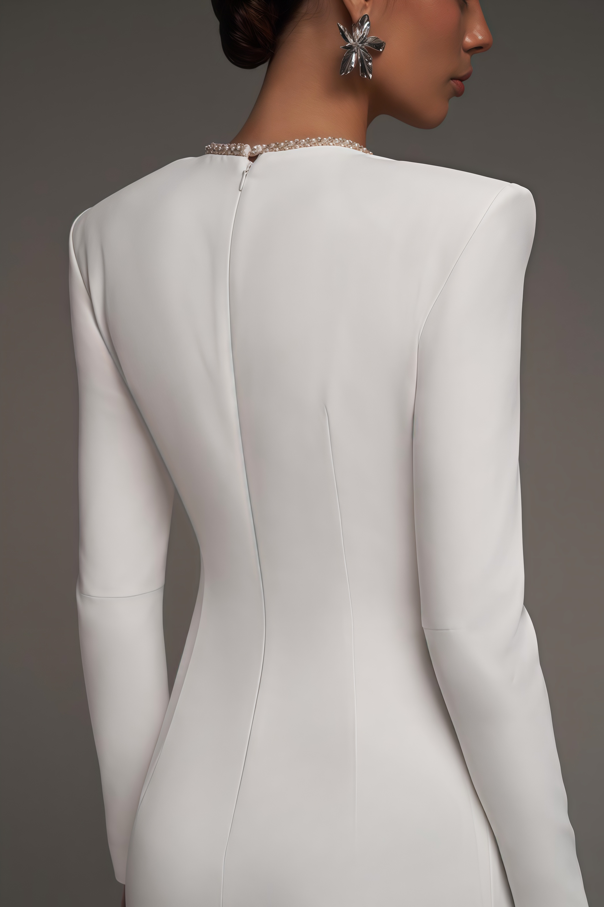 Lalia White Waisted Maxi Dress