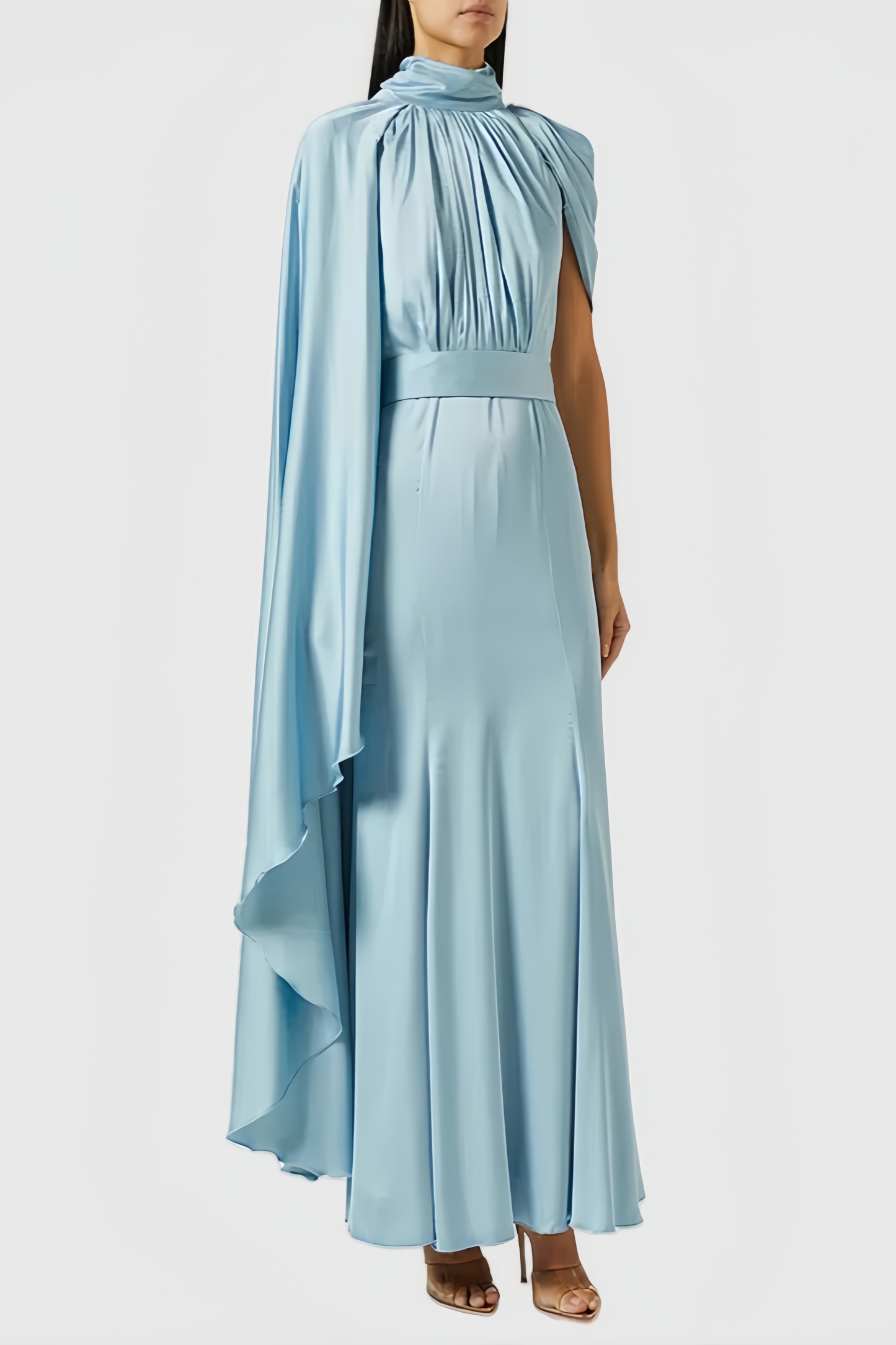 Viola Stand-up One Shoulder Maxi Dress