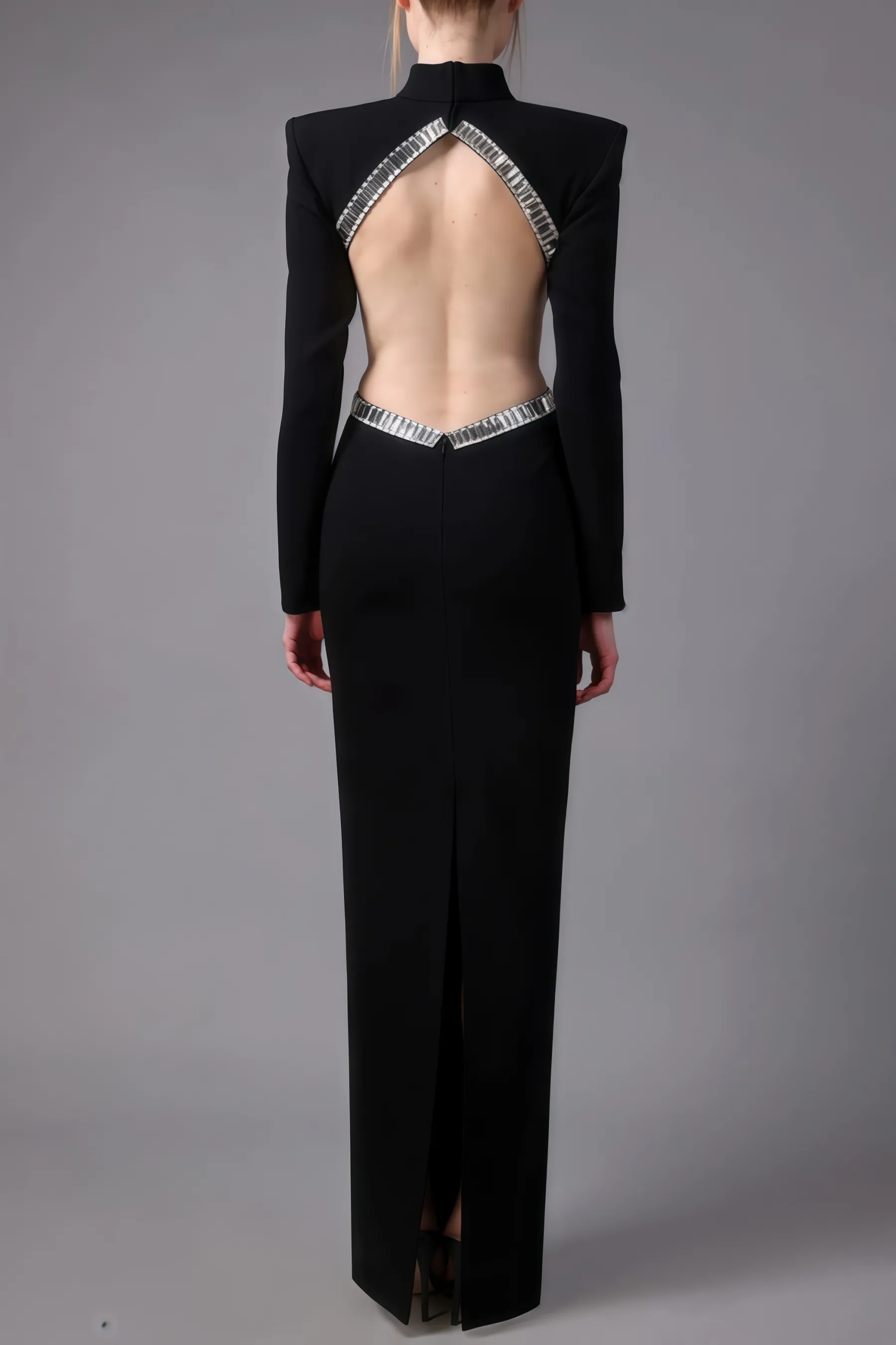 Luca Cut-Out Studded Maxi Dress