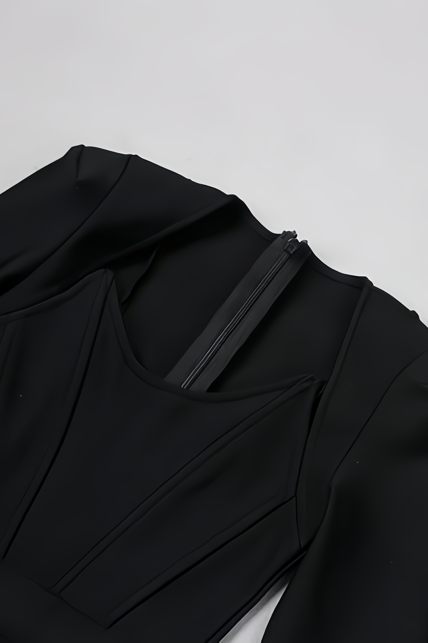 Emily Square Neck Cowl Shoulder Maxi Dress-Black