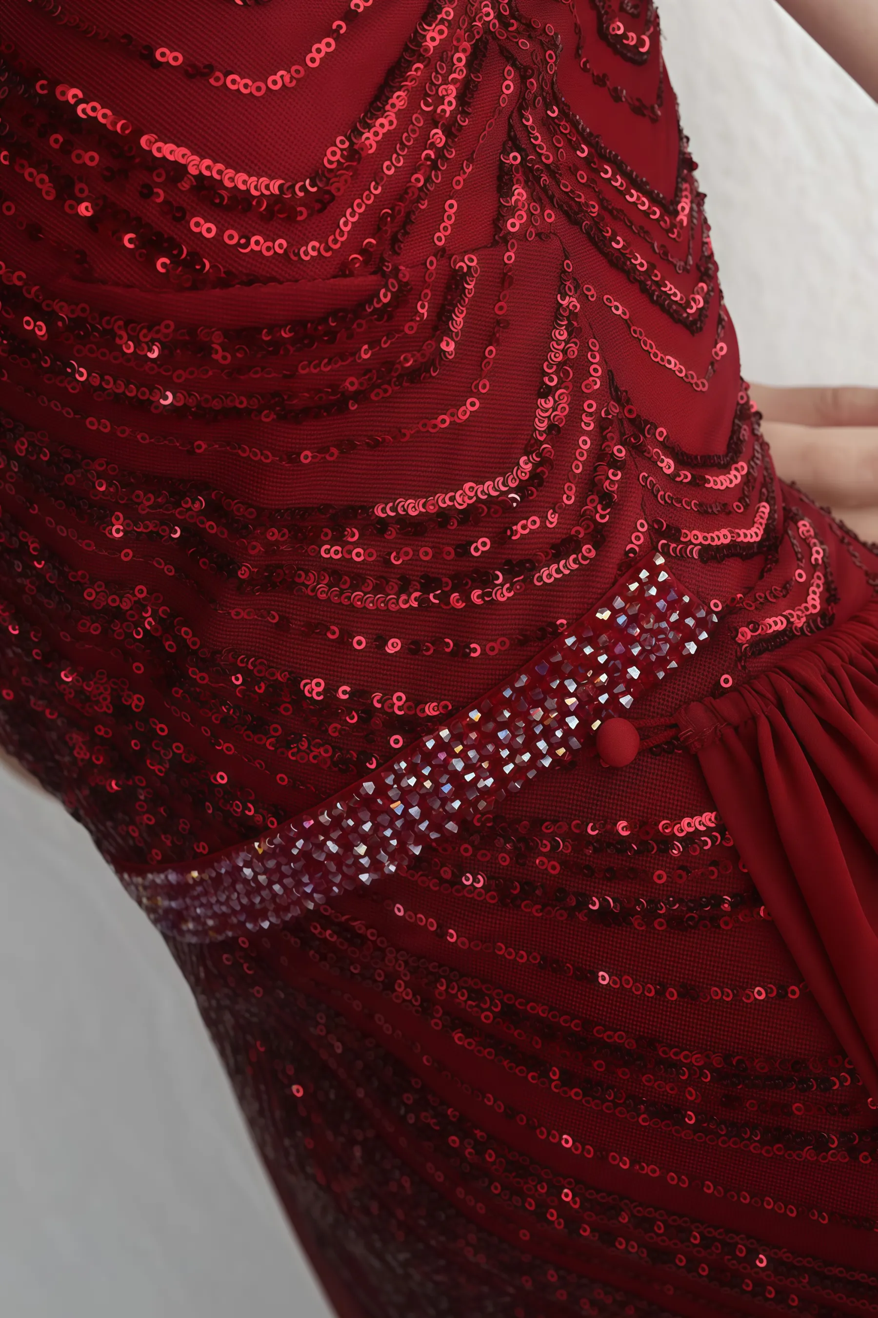 Fritz Spaghetti Strap Sequin Maxi Dress