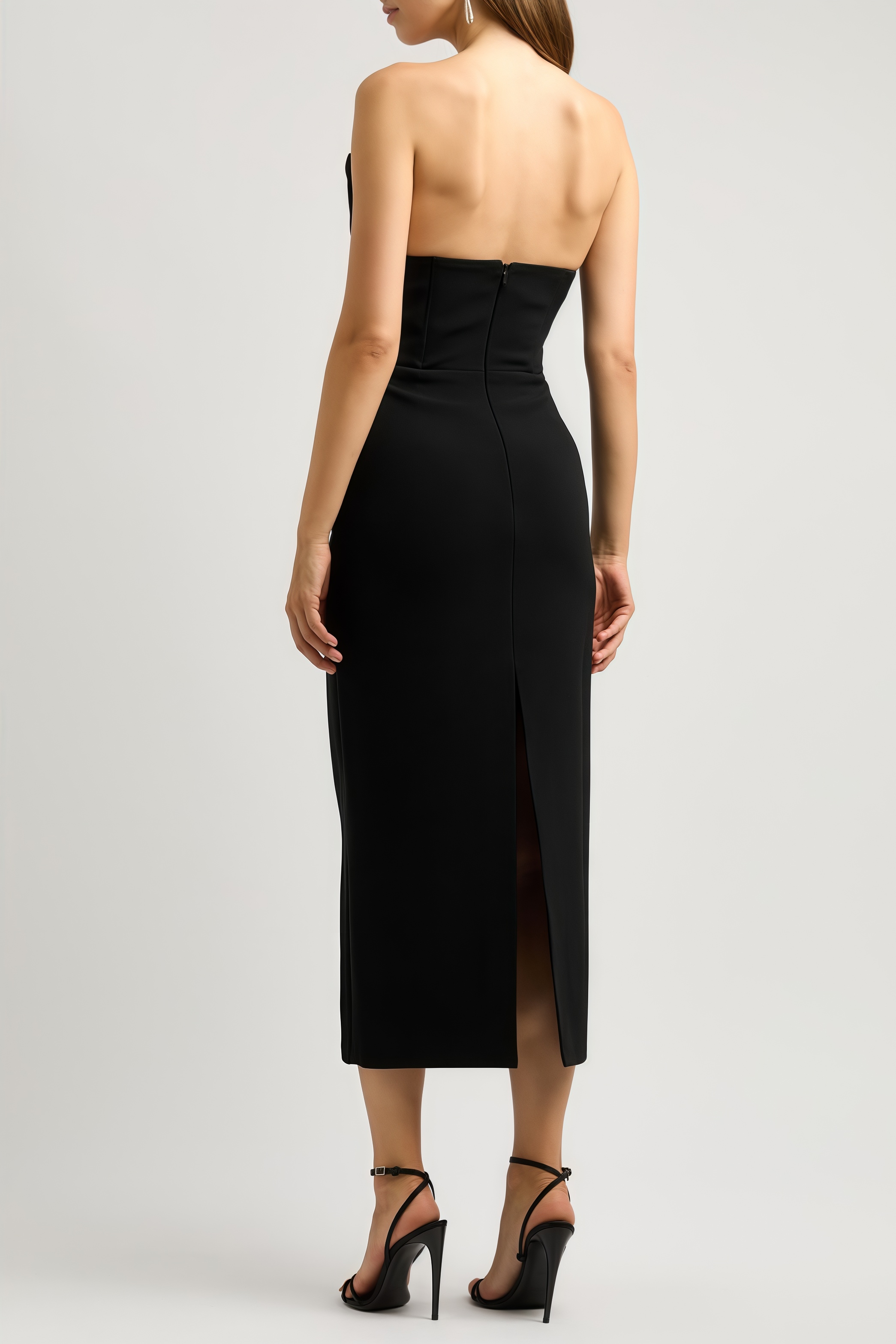 Floyd Strapless Crystal Embellished Midi Dress