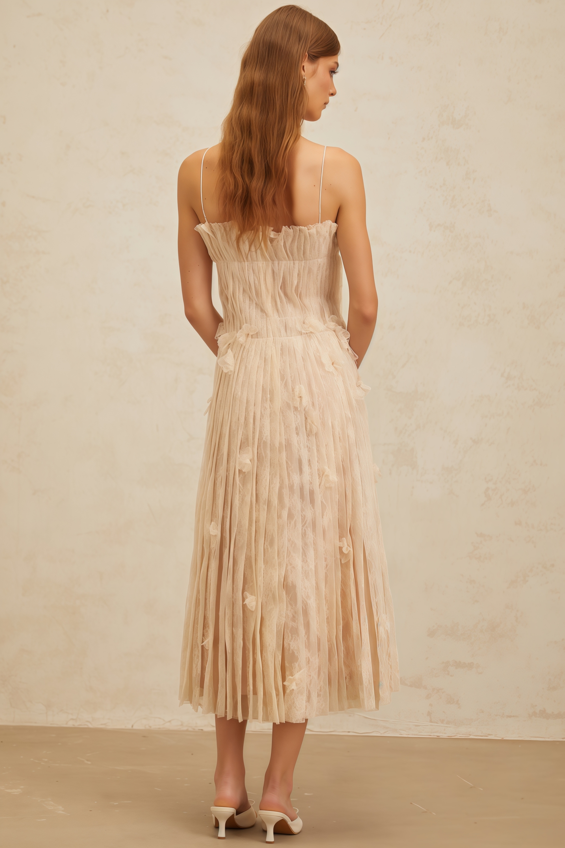 Urikd 3D Flower Strapless Maxi Dress