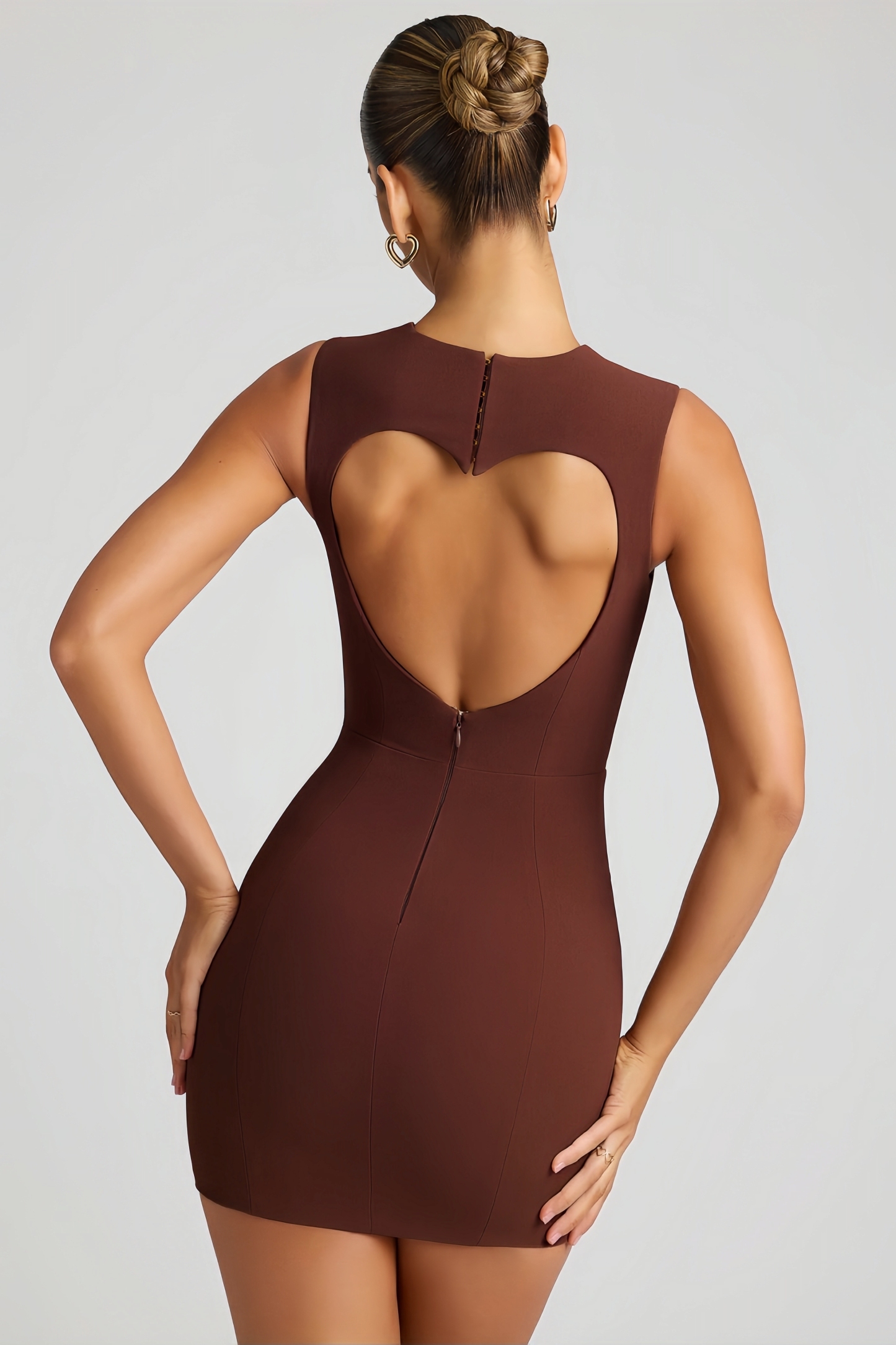 Saige Hollowed Out Hip Mini Dress