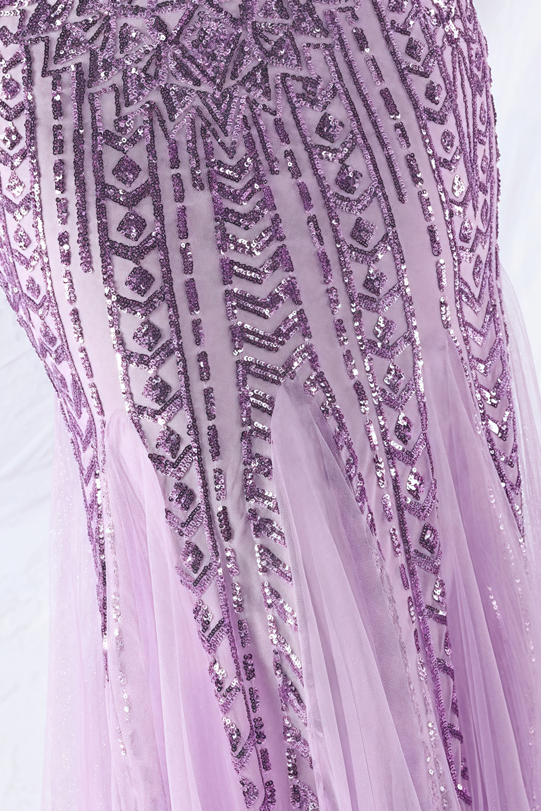 Iris One-Shoulder Sequin A-Line Maxi Dress