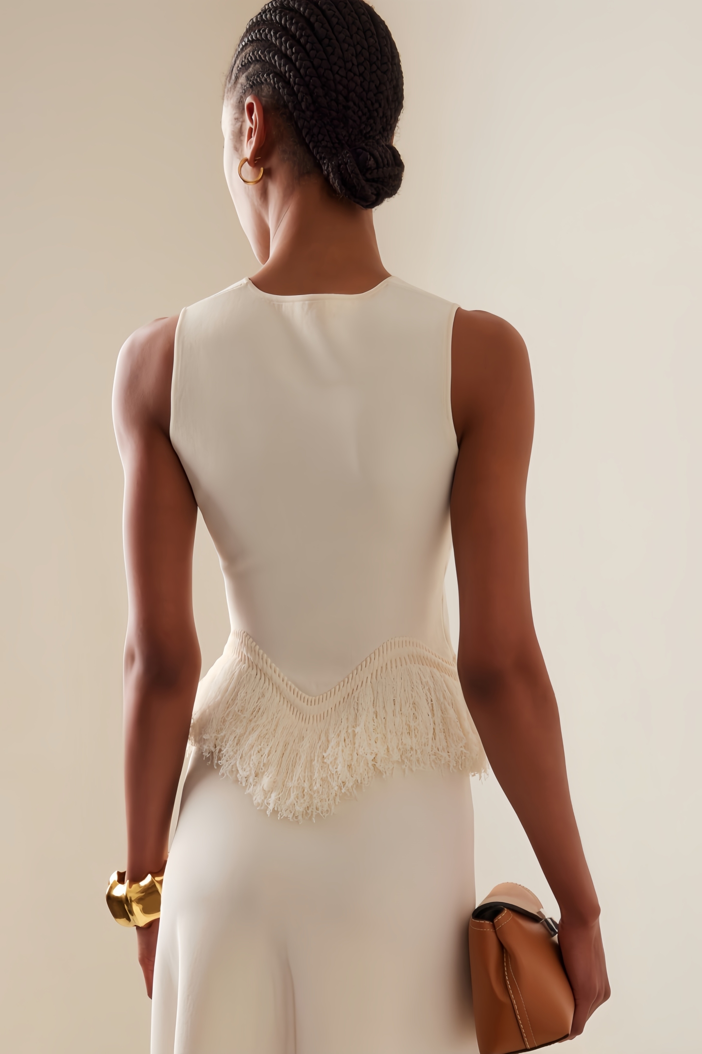 Fringe Lace Maxi Dress Two-Piece Set