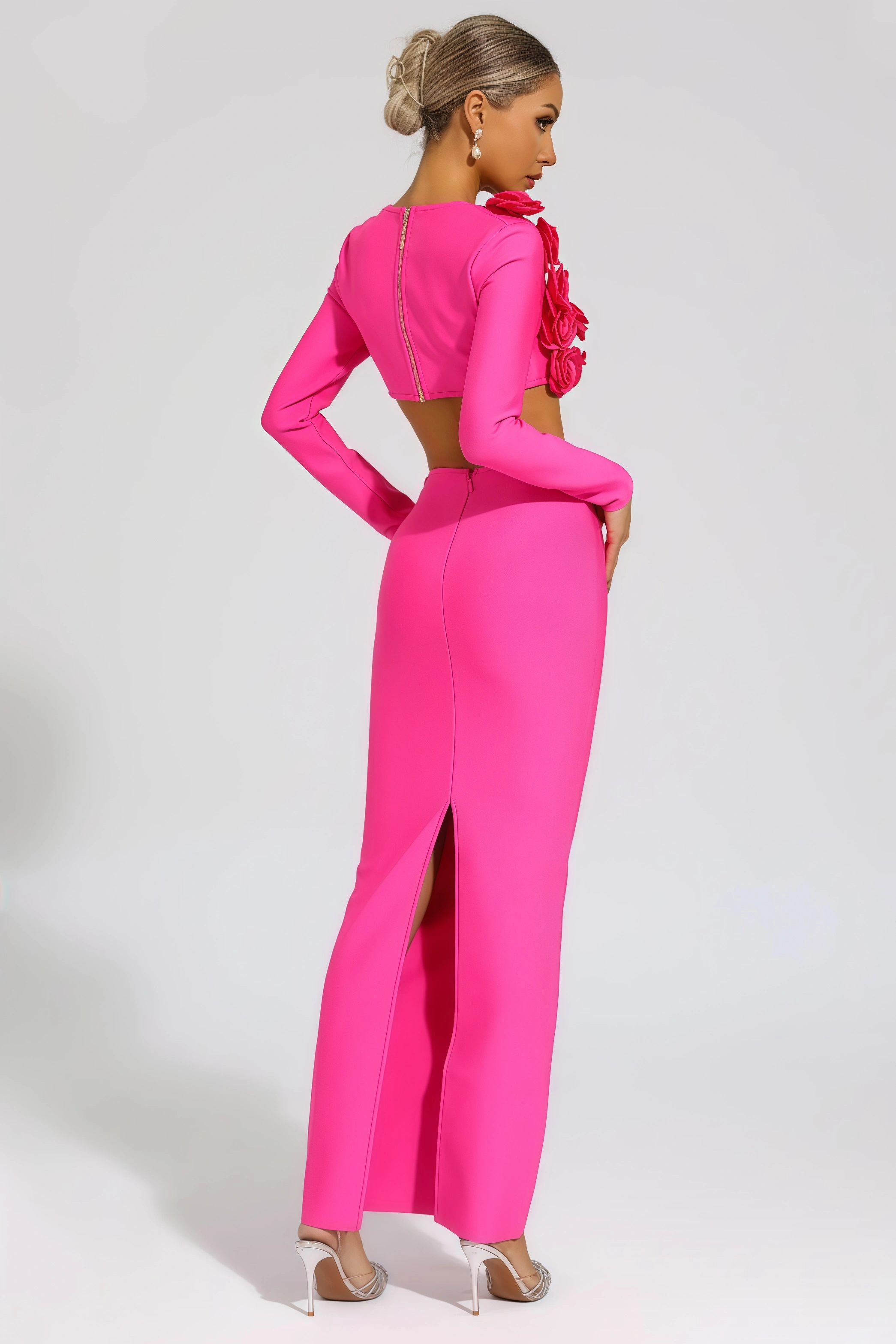 Uri Rose Flower Two Piece Set