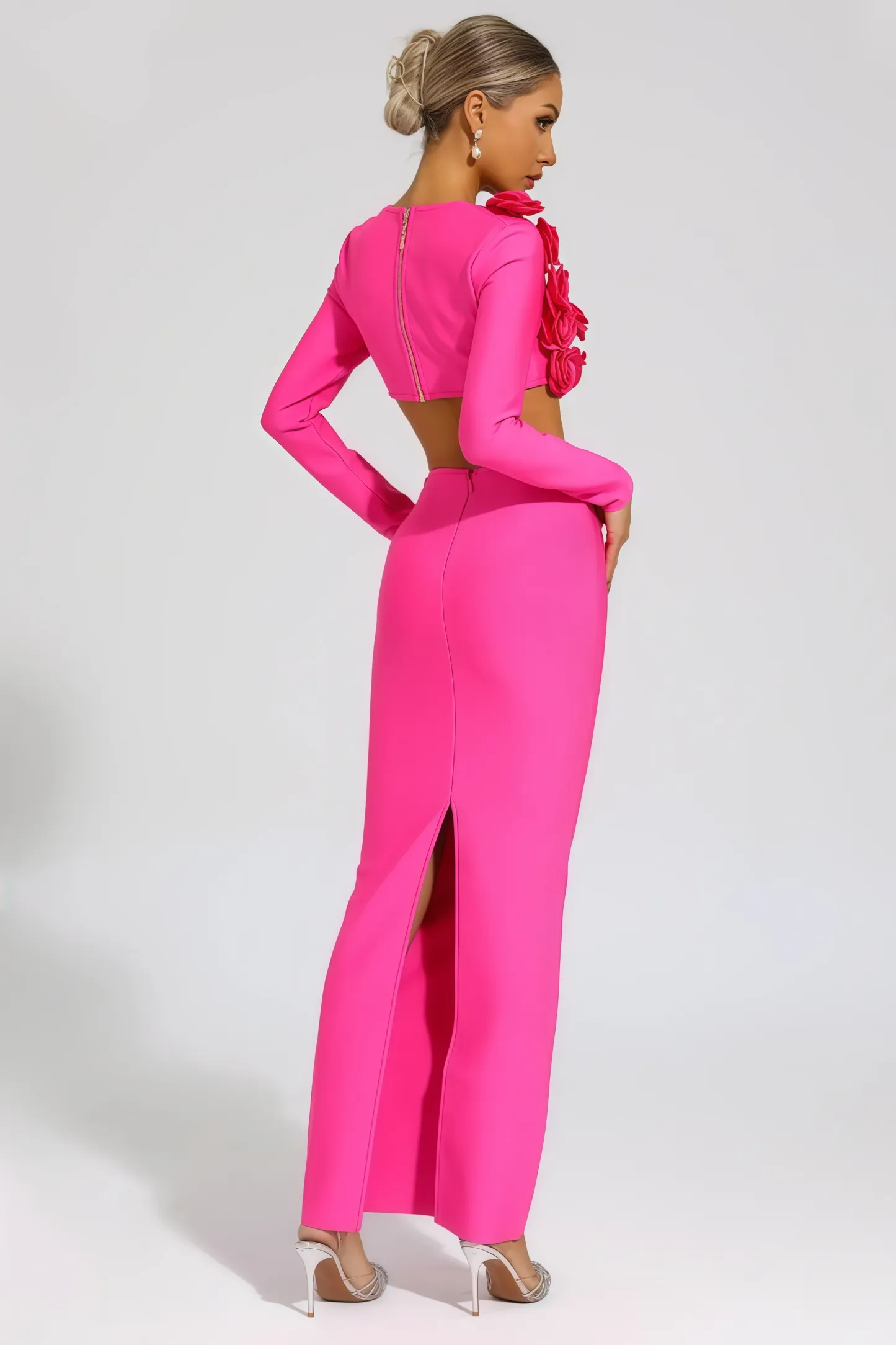 Uri Rose Flower Two Piece Set