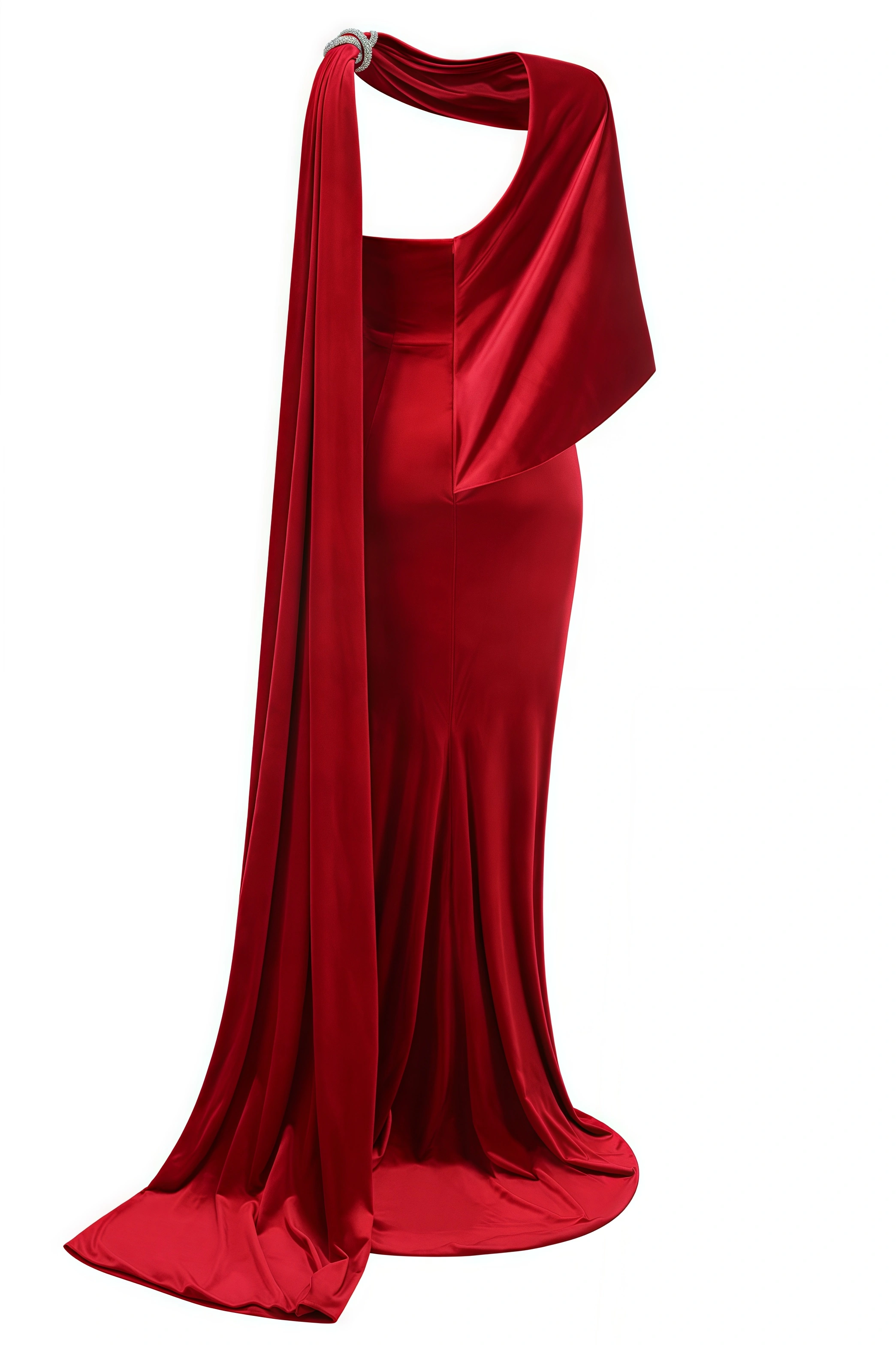 Hena Asymmetrical Caplet Maxi Dress