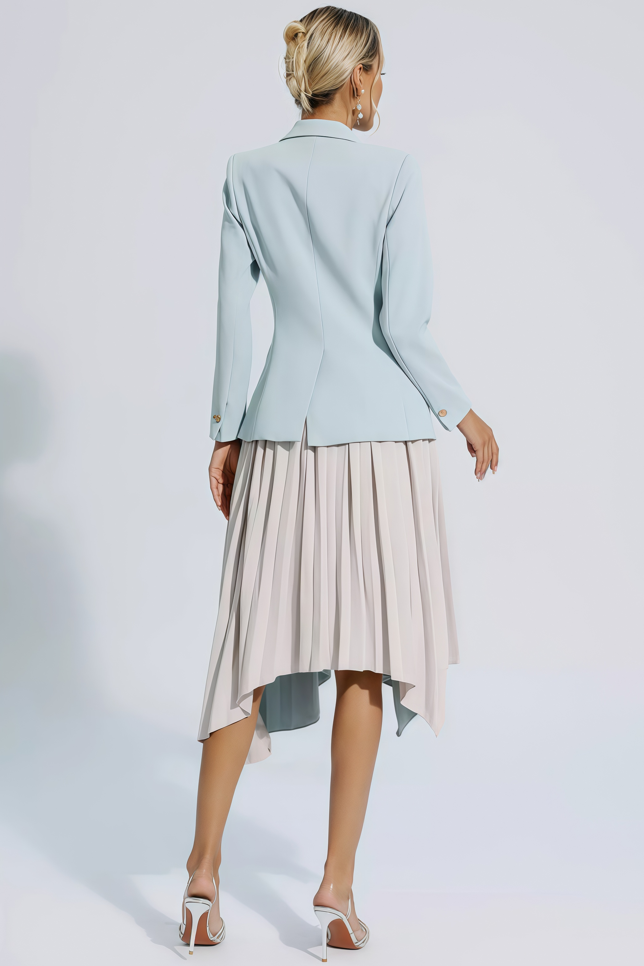 Edward Gray Ruched Blazer Set