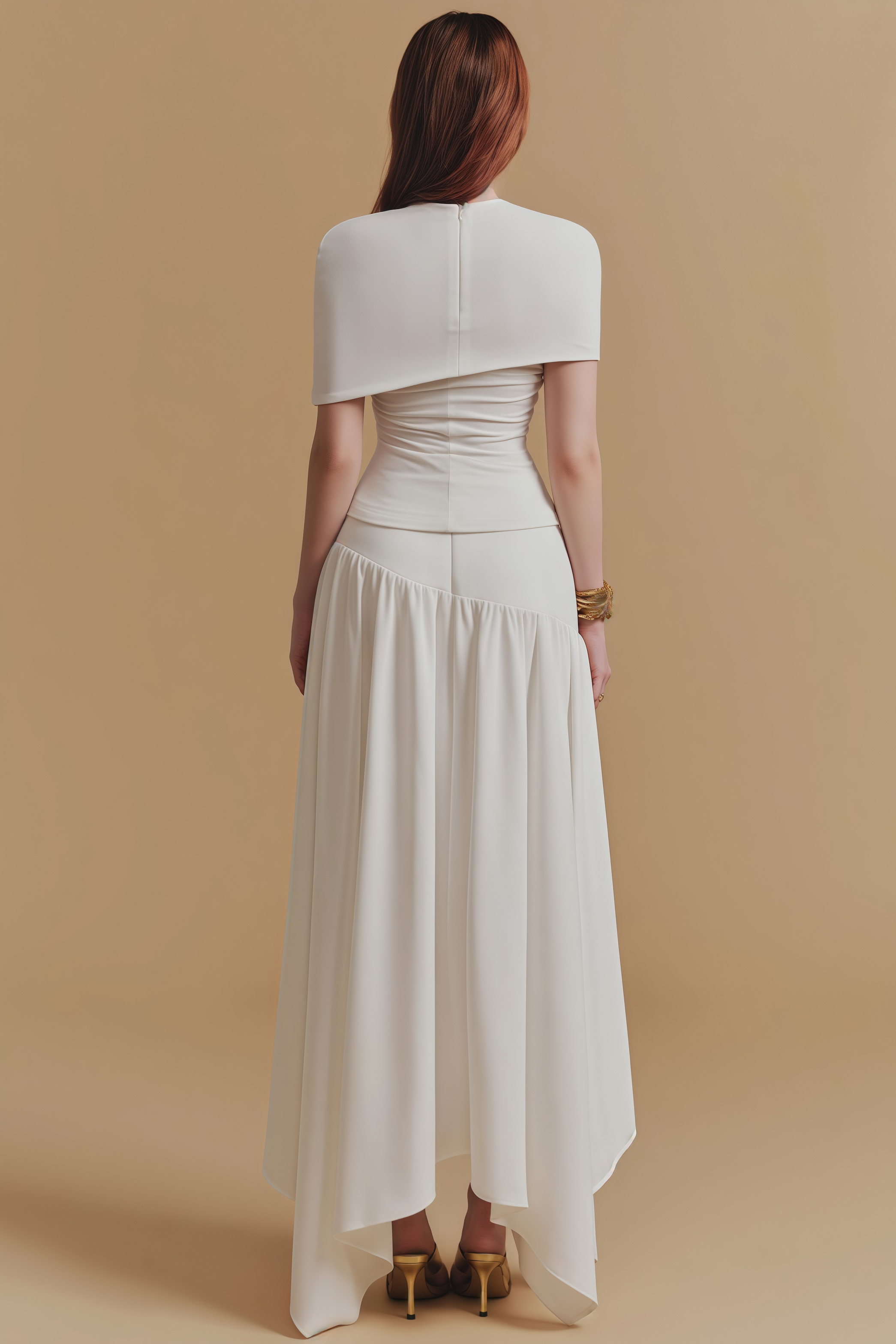 Kestyn Pleated Maxi Dress Two-Piece Set