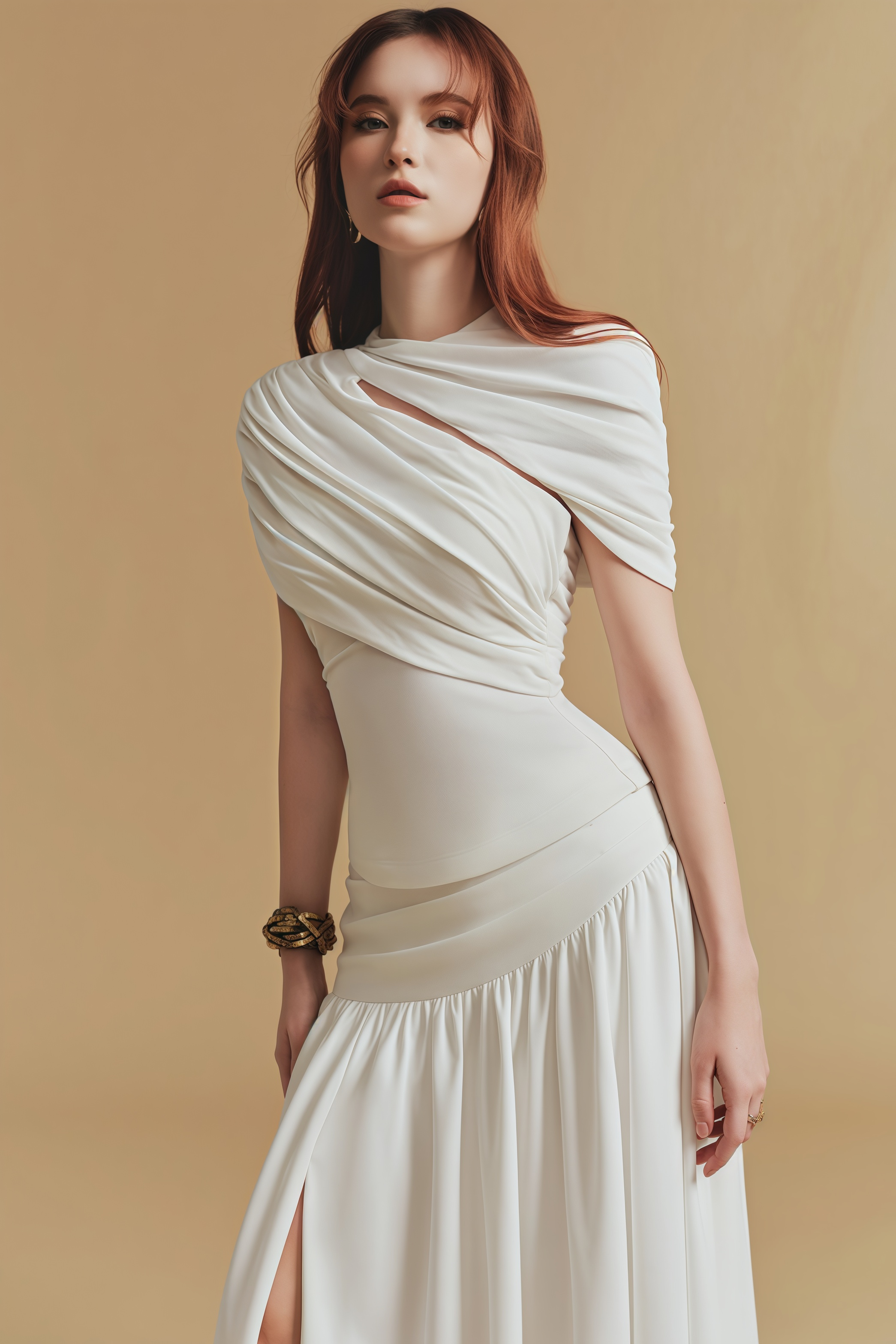 Kestyn Pleated Maxi Dress Two-Piece Set