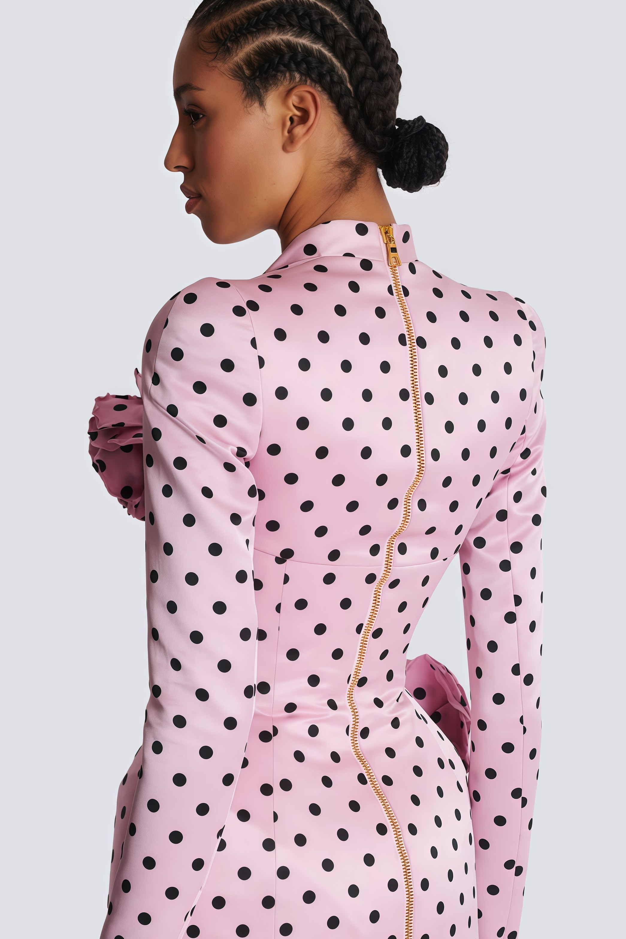 Polka Dots Printed Mini Dress