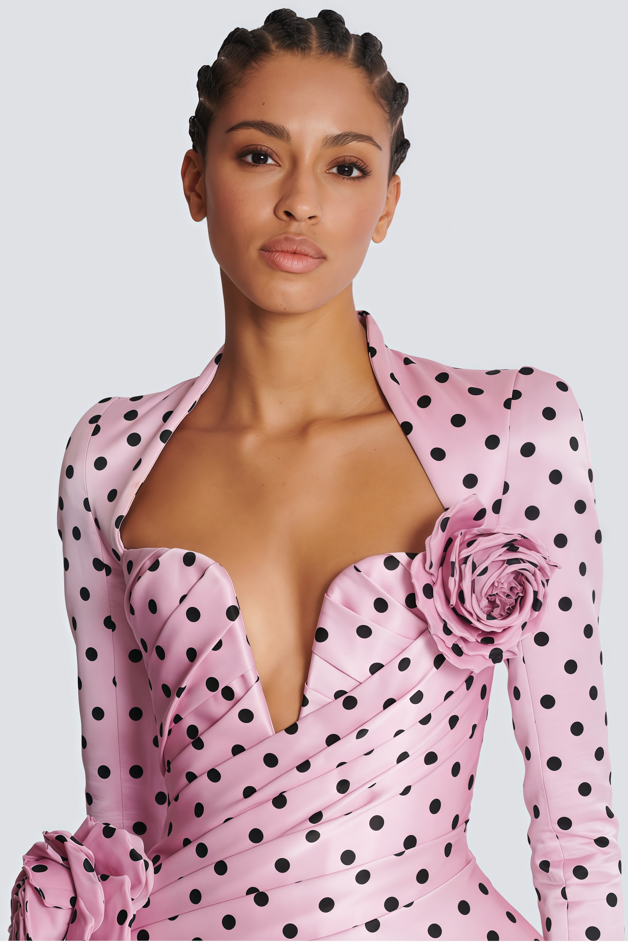 Polka Dots Printed Mini Dress