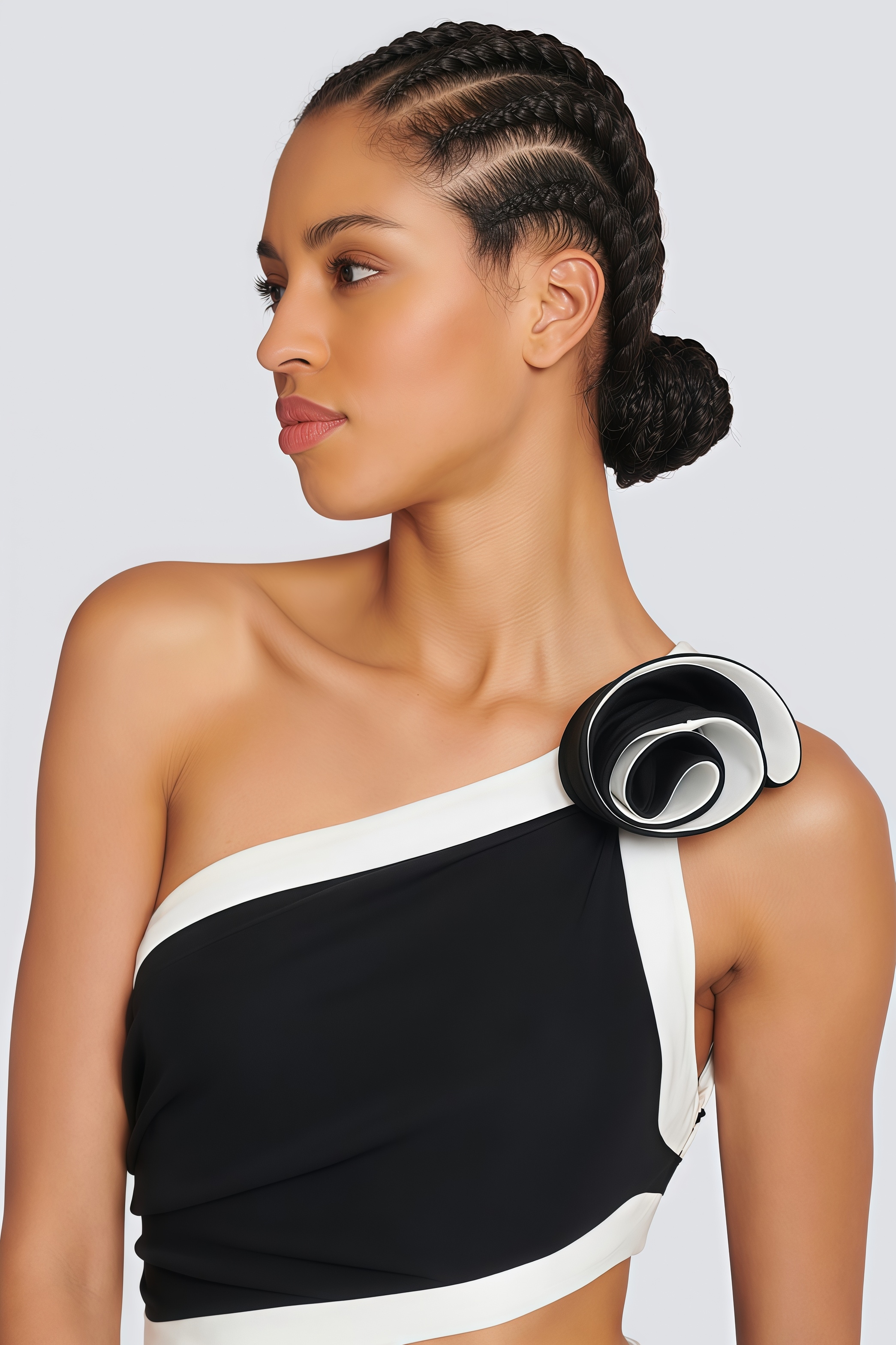 Elsie Rose Detail Asymmetric Maxi Dress