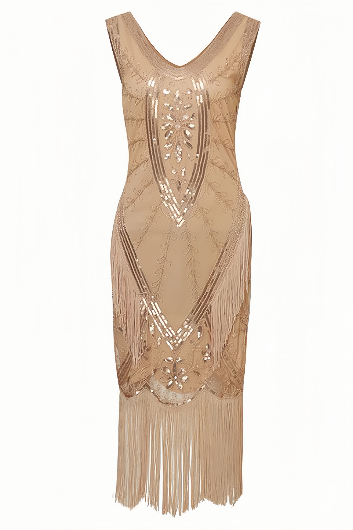 Jana Pink Fringe Midi Dress
