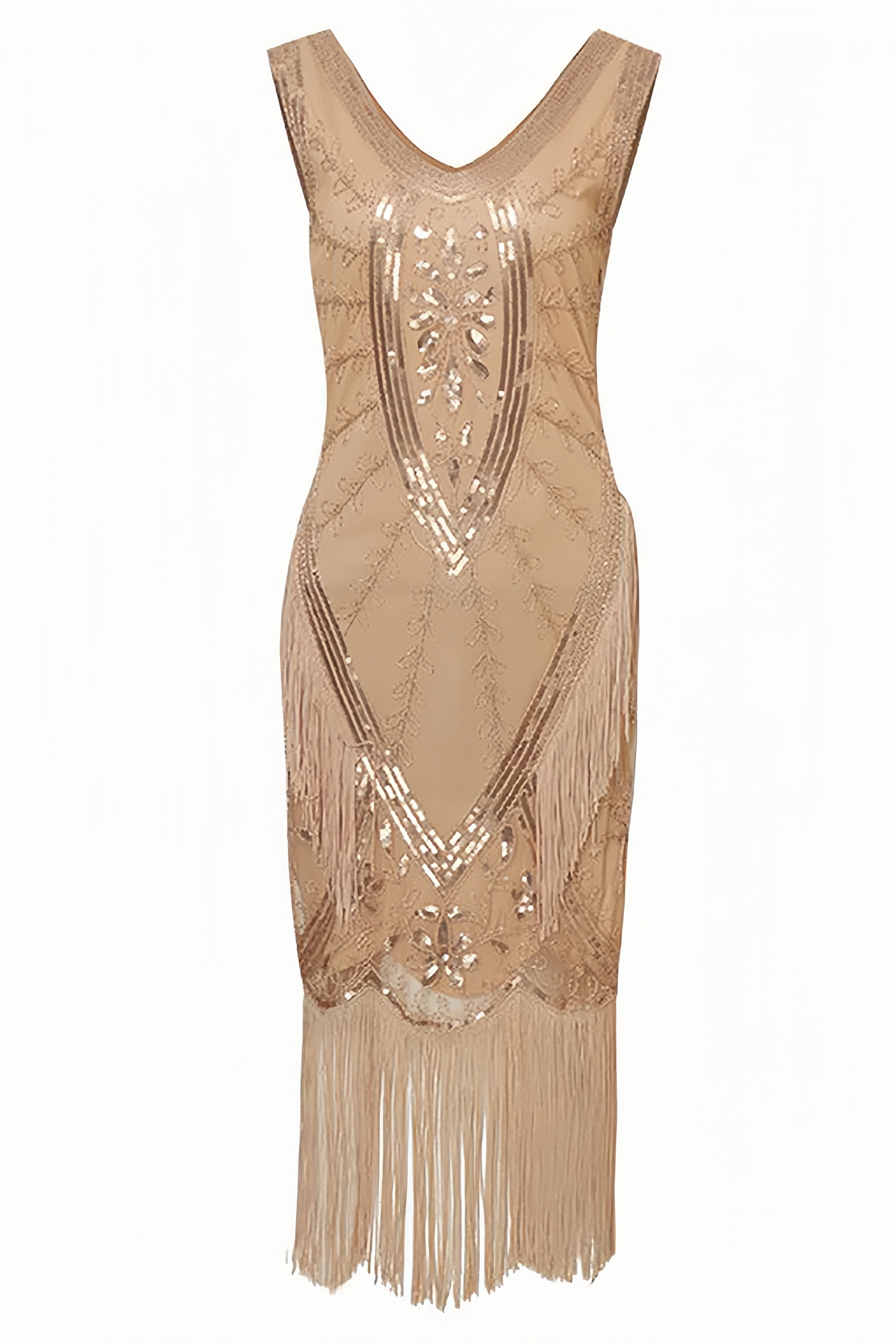 Jana Pink Fringe Midi Dress