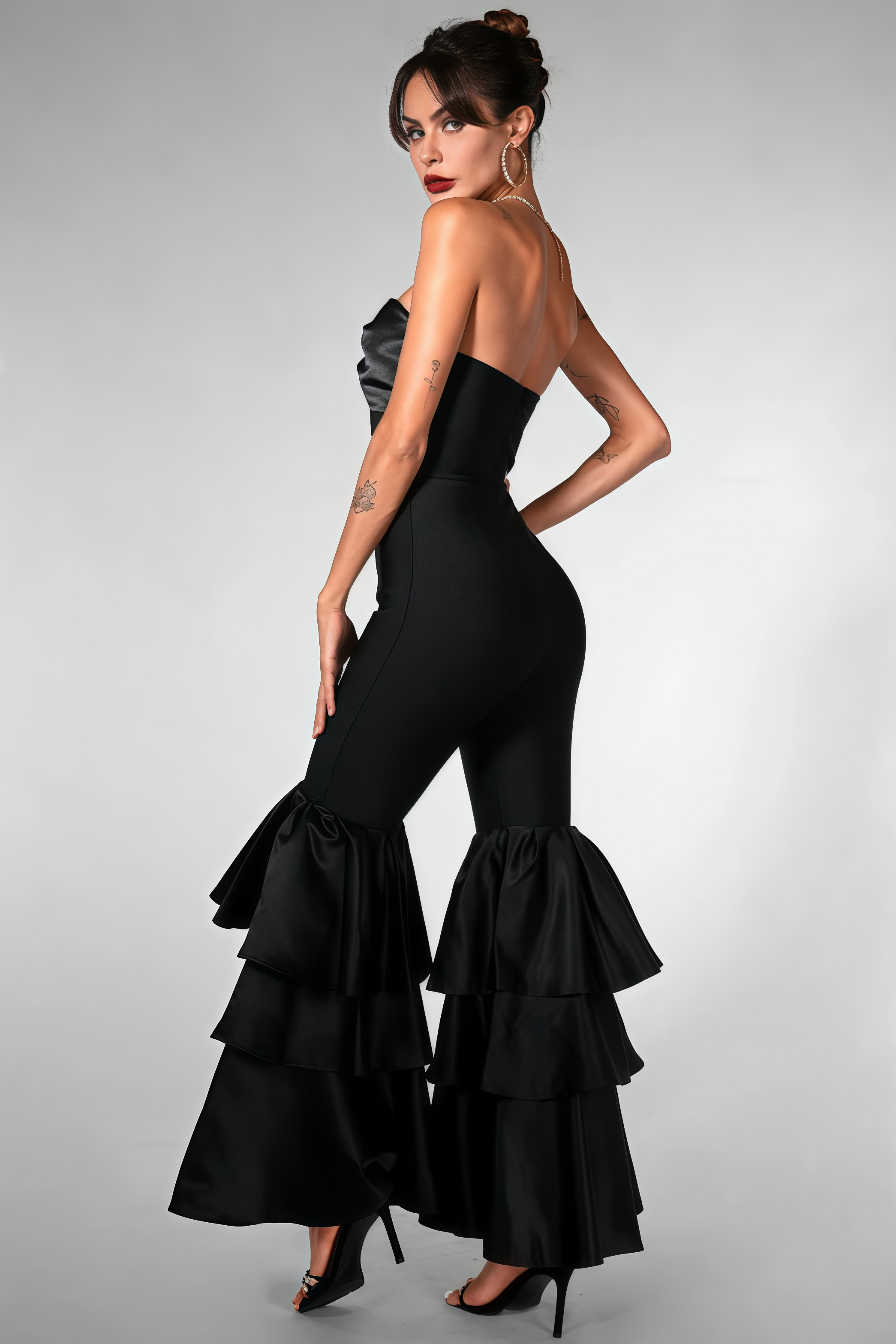 Soren One-Shoulder Ruffle Jumpsuit
