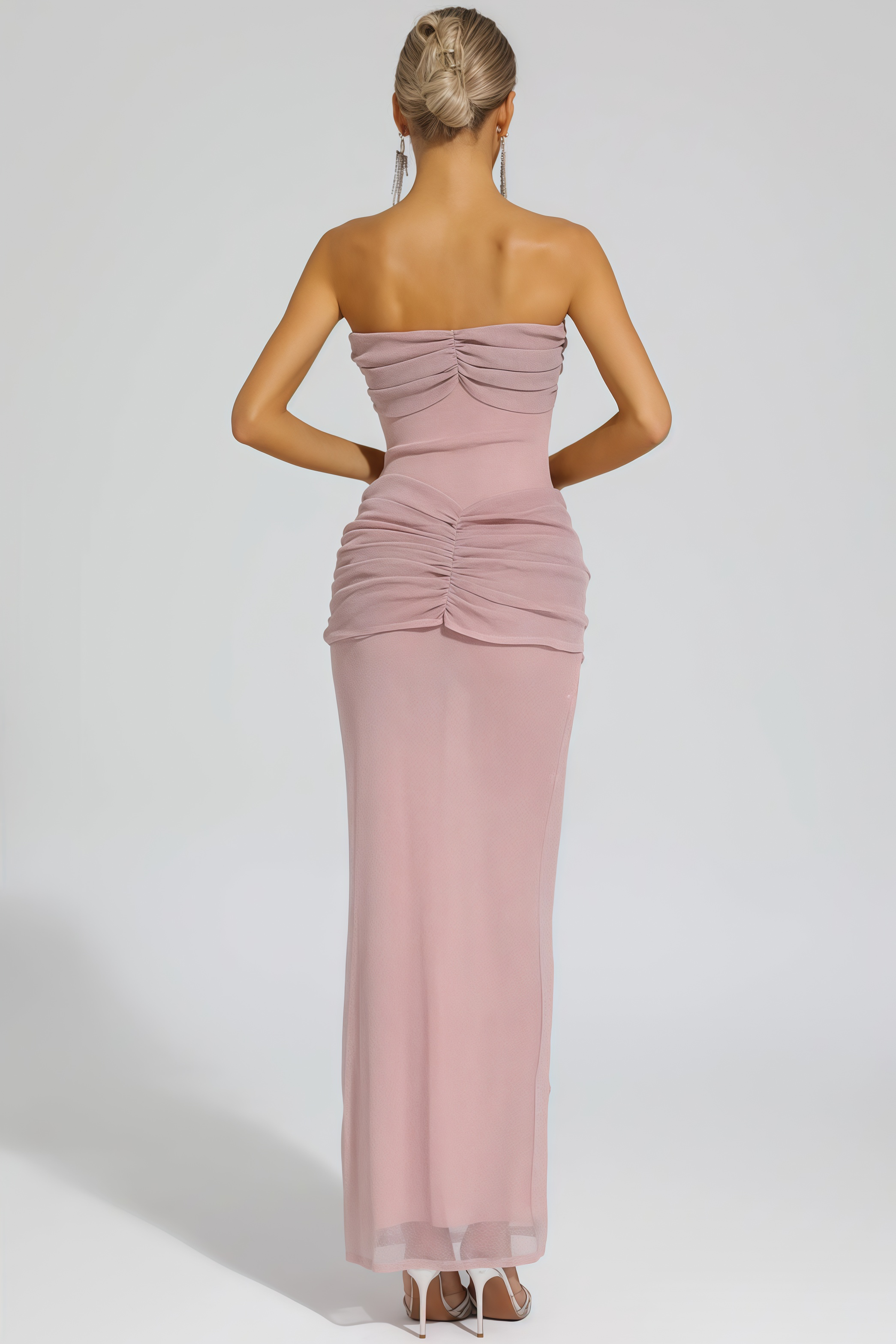 Alicg Pink Off Shoulder Maxi Dress