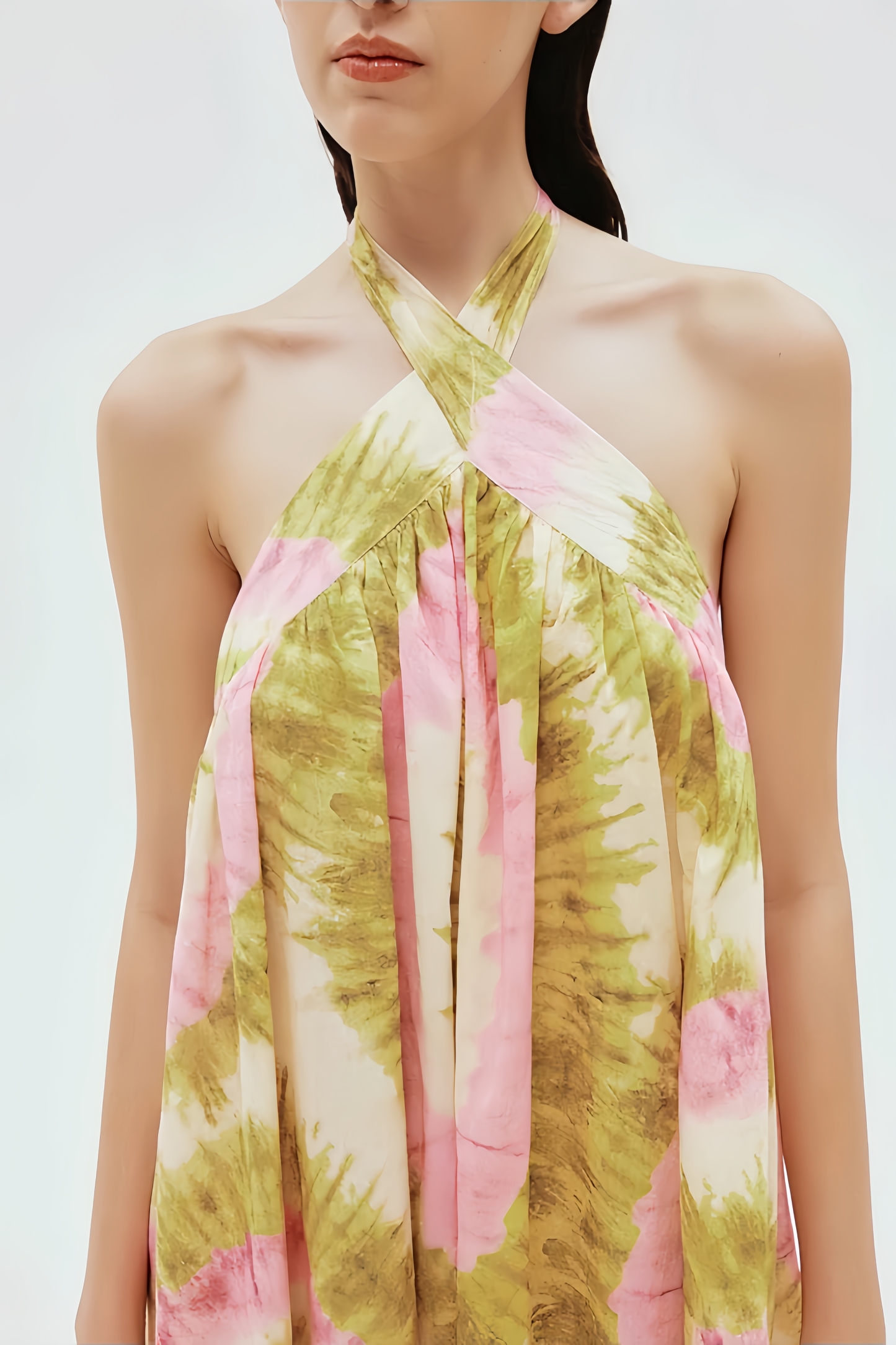 Rowdy Backless Printed Maxi Dress
