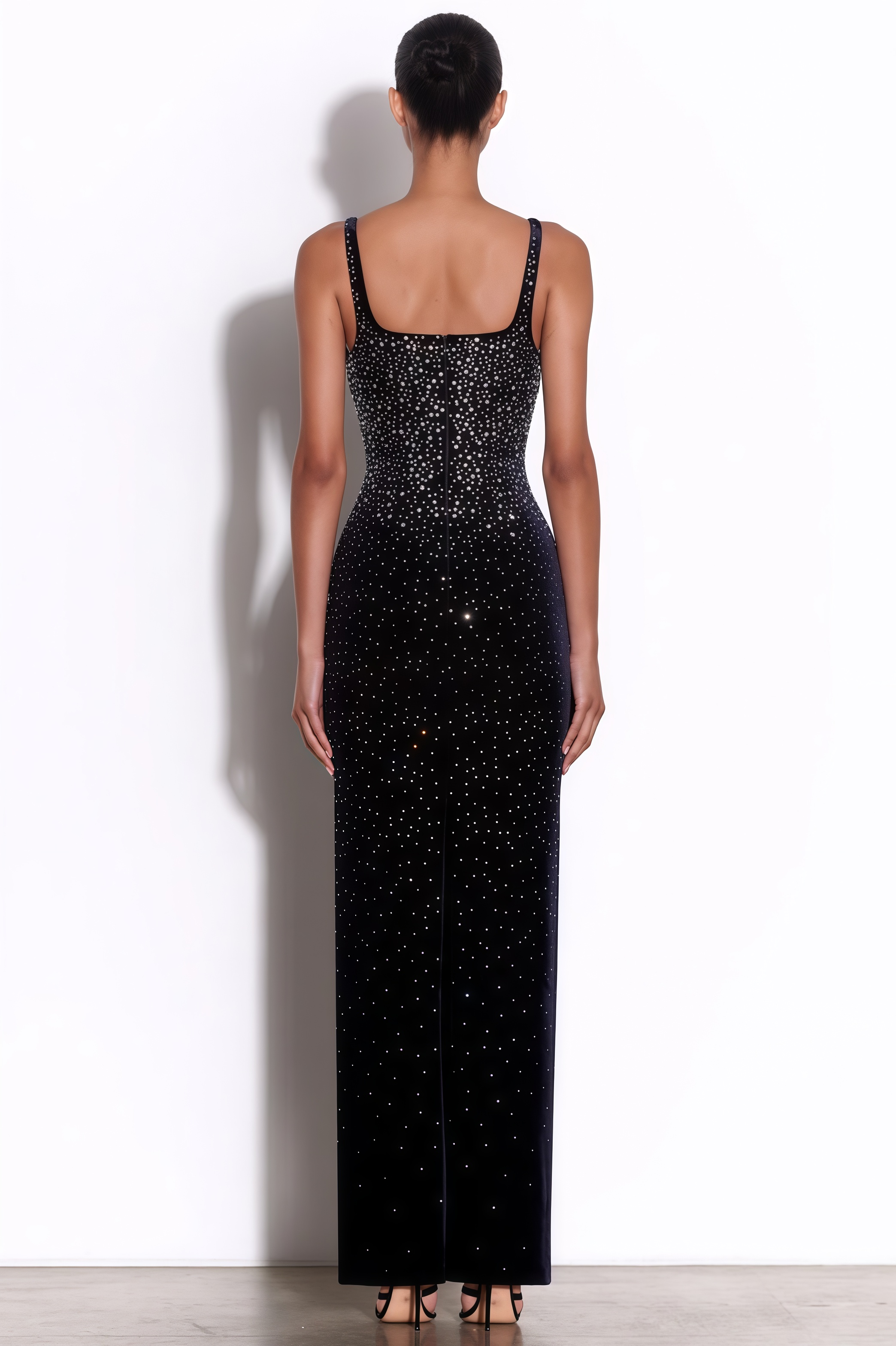 Fawke Rhinestone Sleeveless Maxi Dress