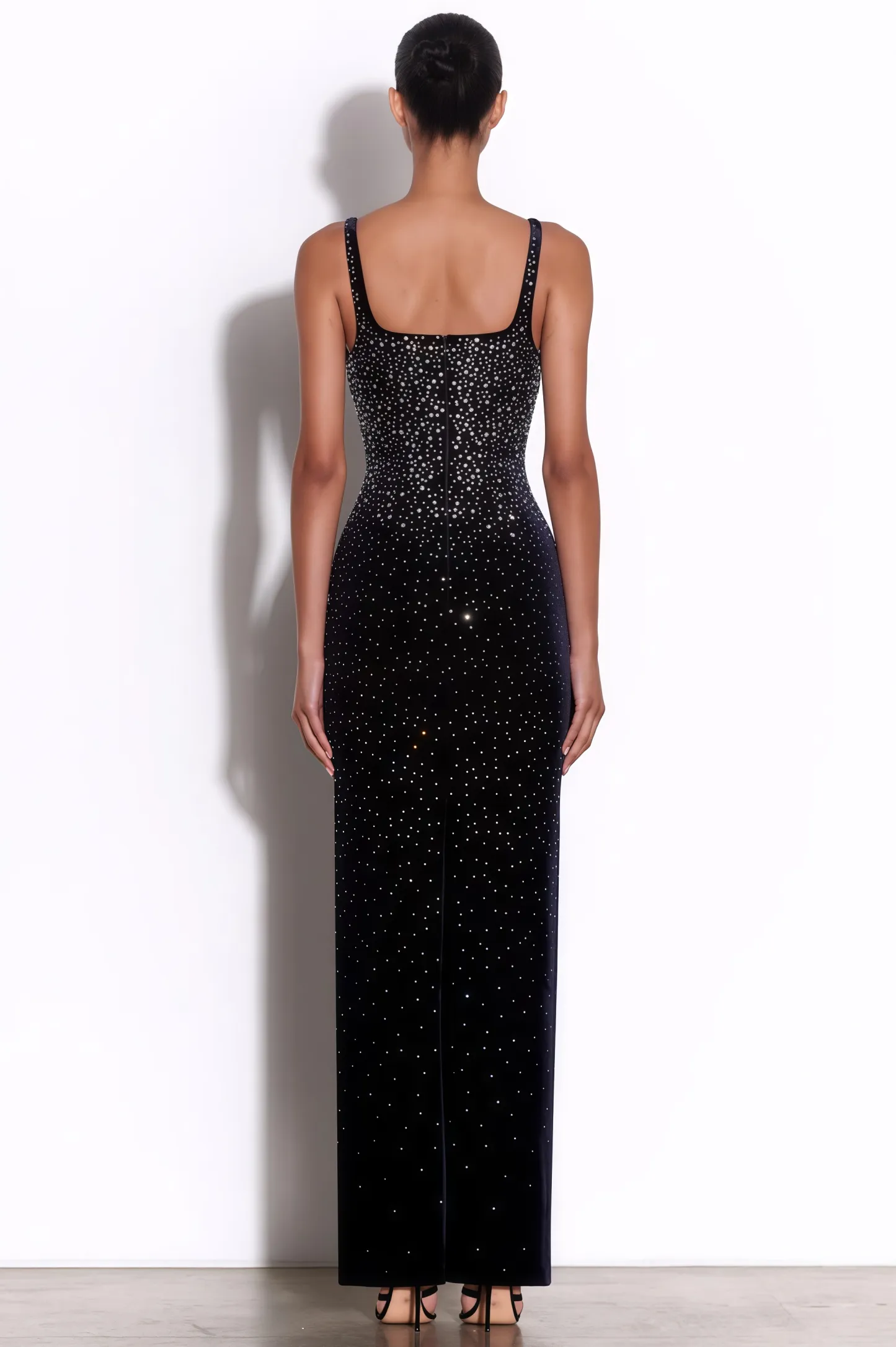 Fawke Rhinestone Sleeveless Maxi Dress