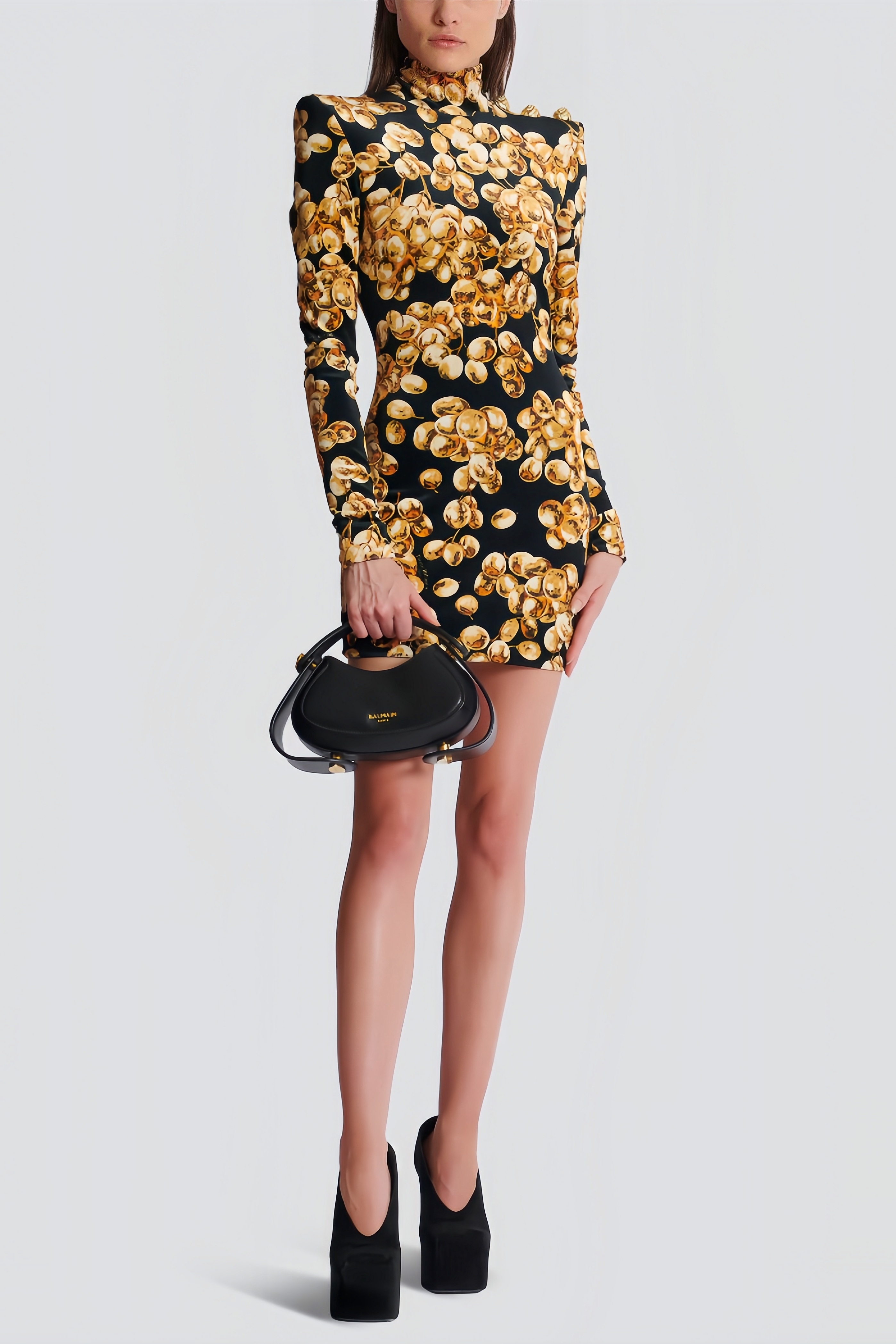 Kani Gold Velvet Mini Dress