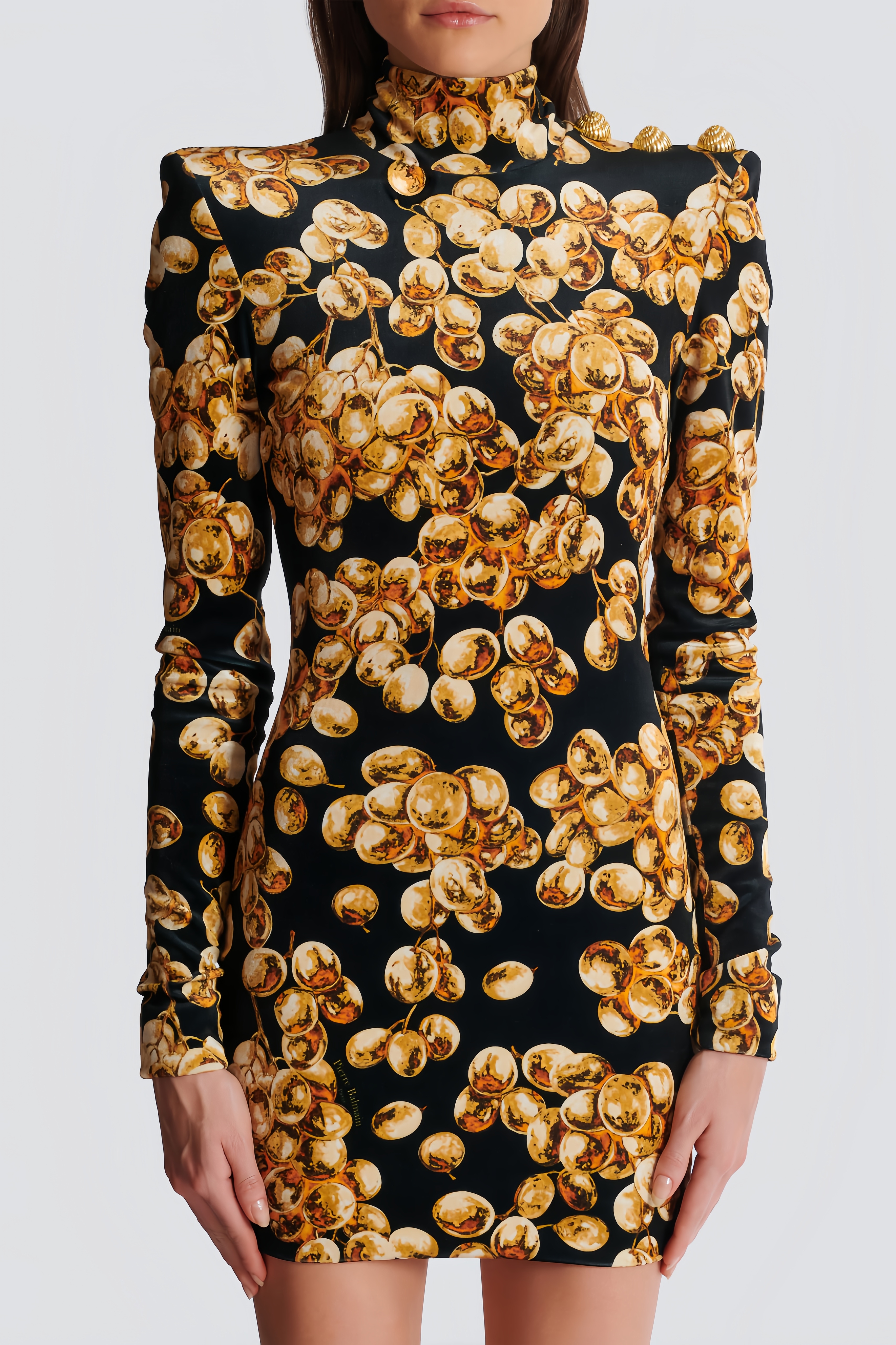 Kani Gold Velvet Mini Dress