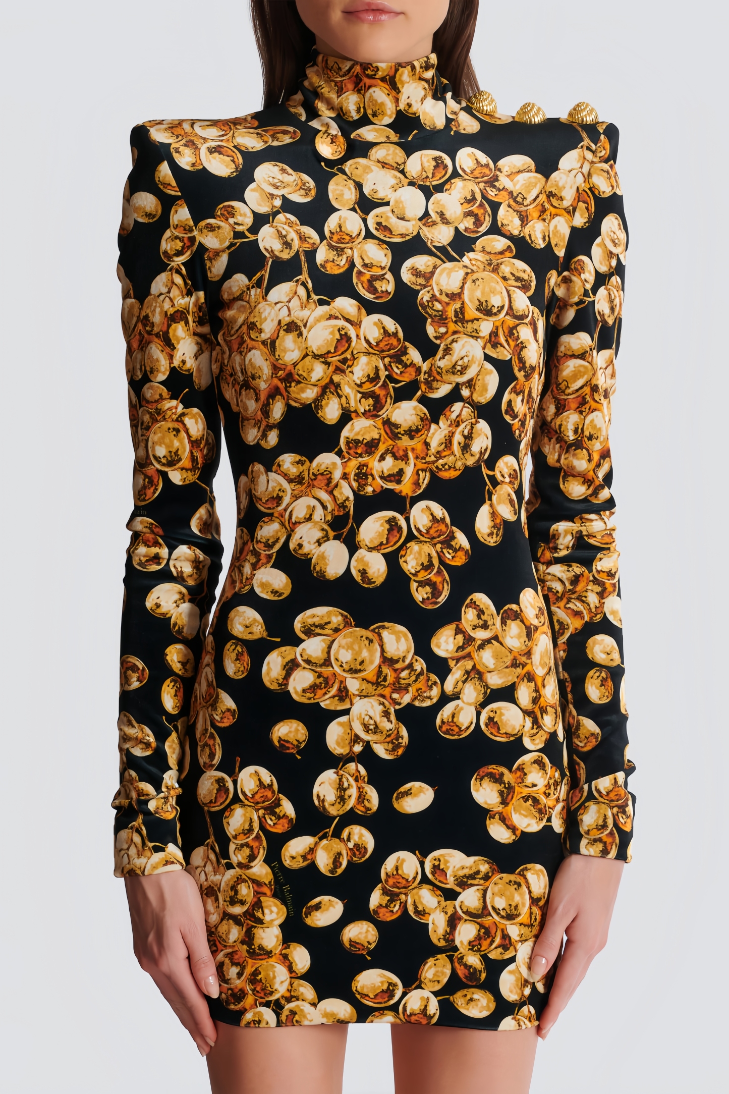 Kani Gold Velvet Mini Dress