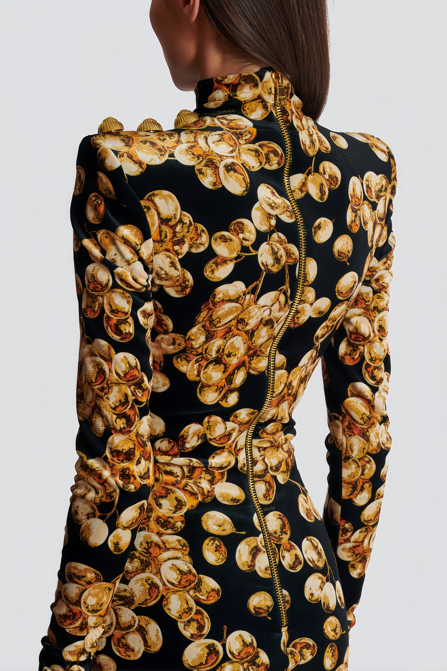 Kani Gold Velvet Mini Dress